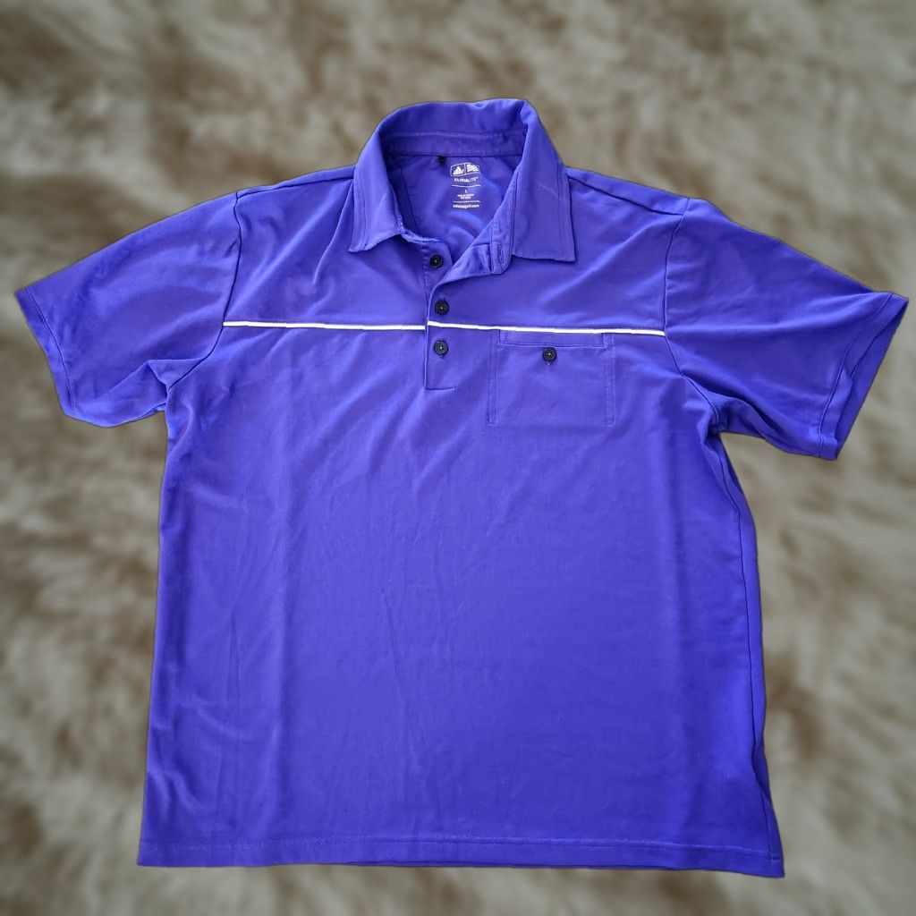 Adidas Adidas Golf Climalite Purple Short Sleeve Pocket Polo Shirt Men's Size Large Size US L / EU 52-54 / 3 - 1 Thumbnail