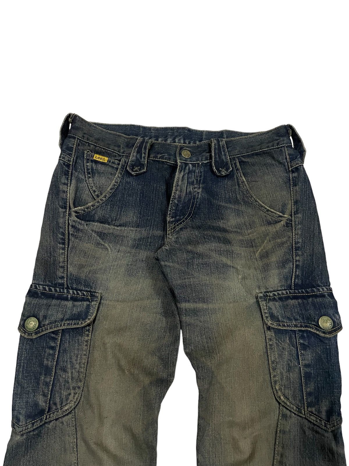 Lee × Vivienne Westwood Vintage Lee Rider Mid Rise Mud Wash Cargo Flare Punk Jeans Size US 30 / EU 46 - 4 Thumbnail