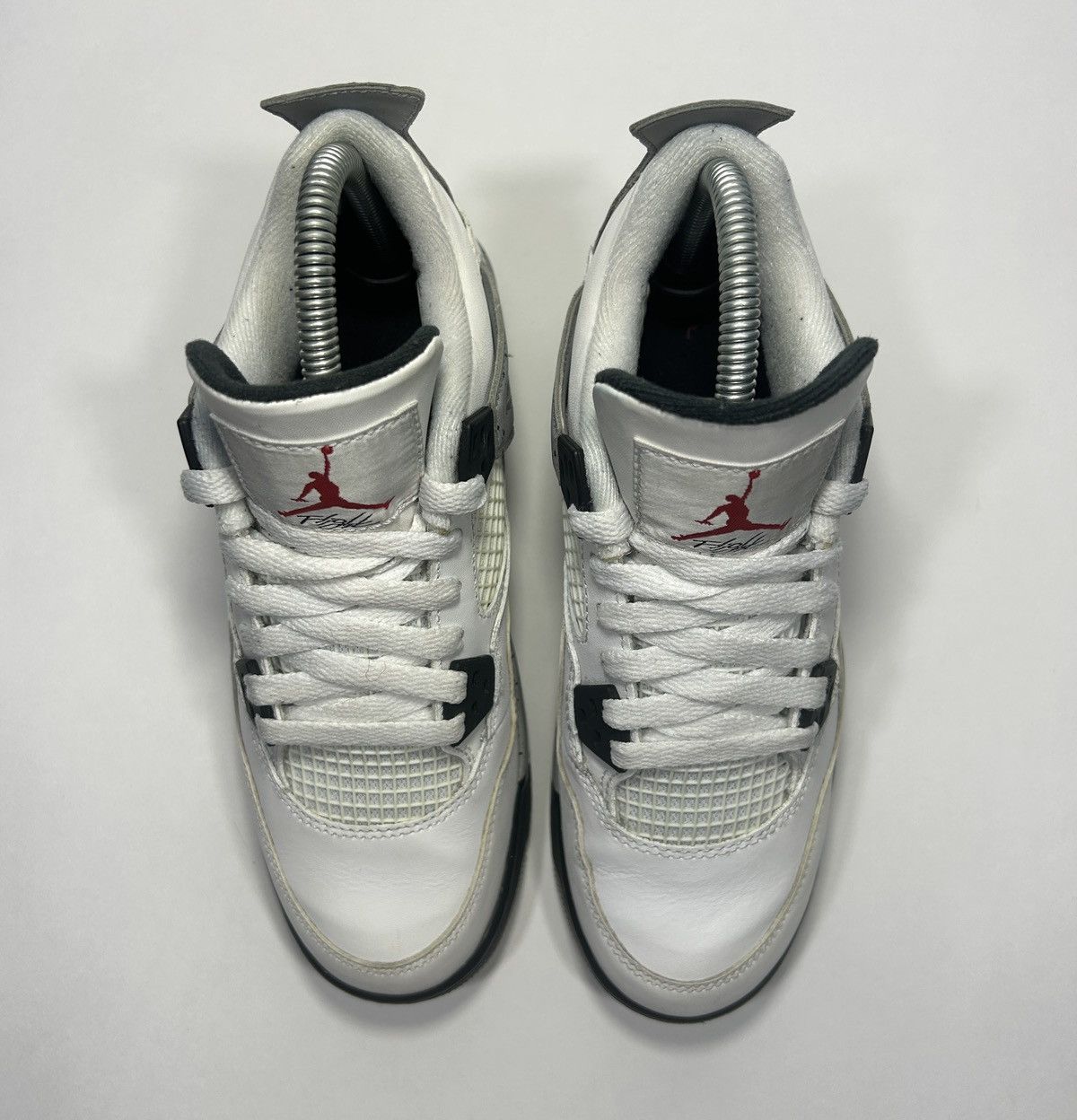 Jordan Brand × Nike Nike Air Jordan 4 Retro OG GS ‘White Cement’ Shoes Size: 5.5 Size US 5.5 / IT 35.5 - 4 Thumbnail