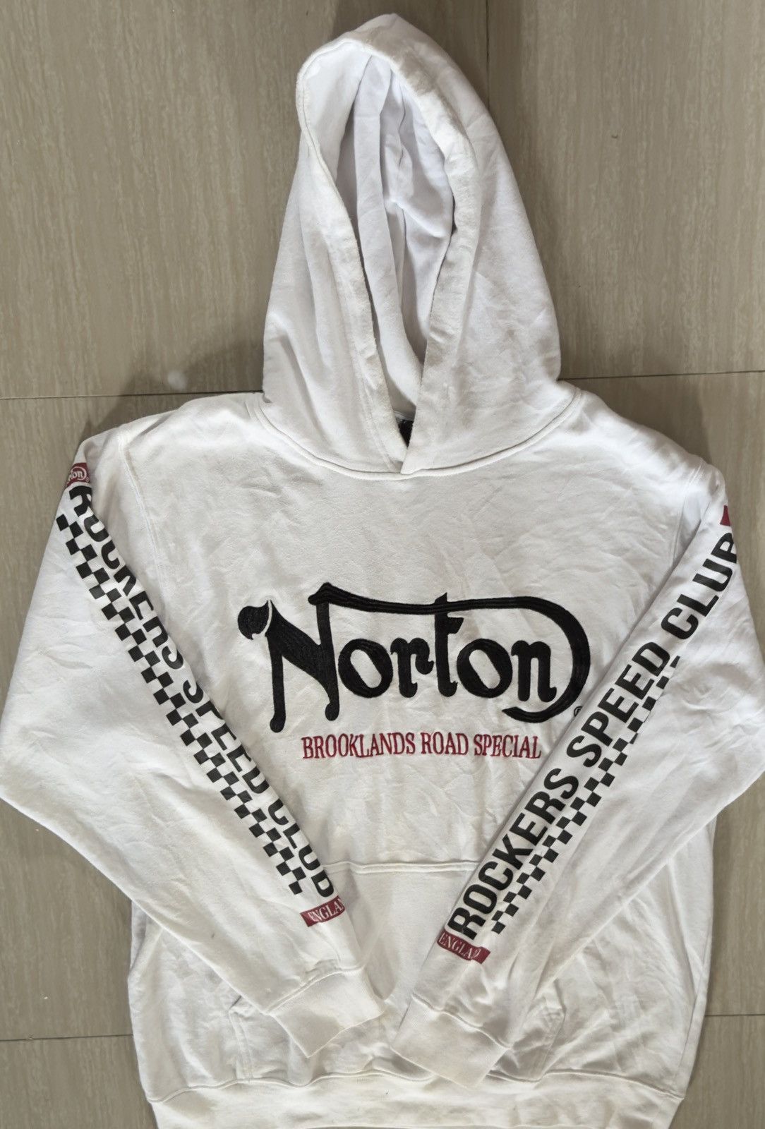 Norton Norton Vintage King Of Motorcyle England Authentic Hoodie Size US XL / EU 56 / 4 - 1 Thumbnail