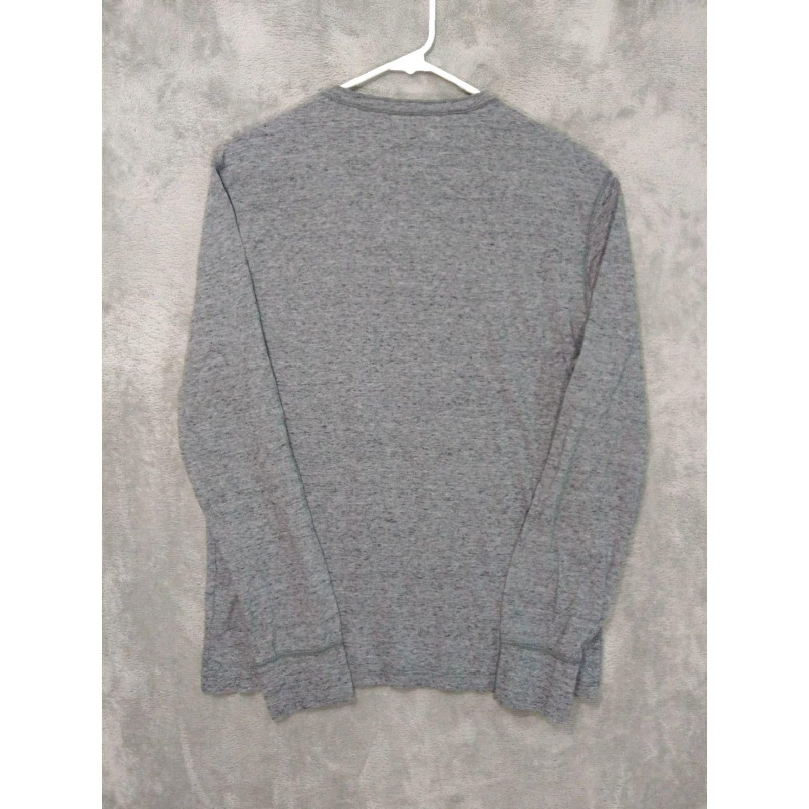 American Eagle Outfitters American Eagle Shirt Mens Medium Gray Henley Athletic Fit Long Sleeve Legend Size US M / EU 48-50 / 2 - 2 Thumbnail