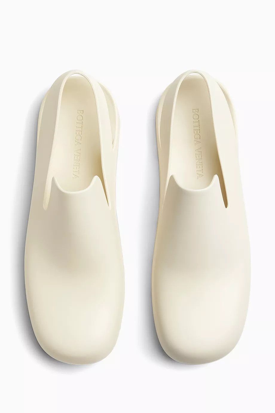 Bottega Veneta o1y0725 Rubber Mules in Ivory Size US 10 / IT 40 - 4 Thumbnail