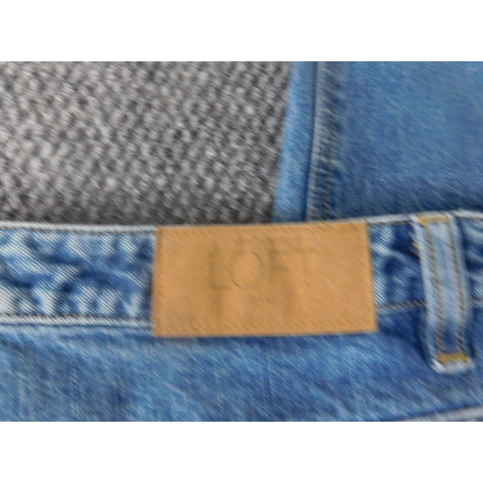 Loft LOFT Jeans Women 8 Blue Straight Denim Regular 31in Inseam Zip Pockets Stretch Designer Vintage No Size 30" / US 8 / IT 44 - 6 Thumbnail