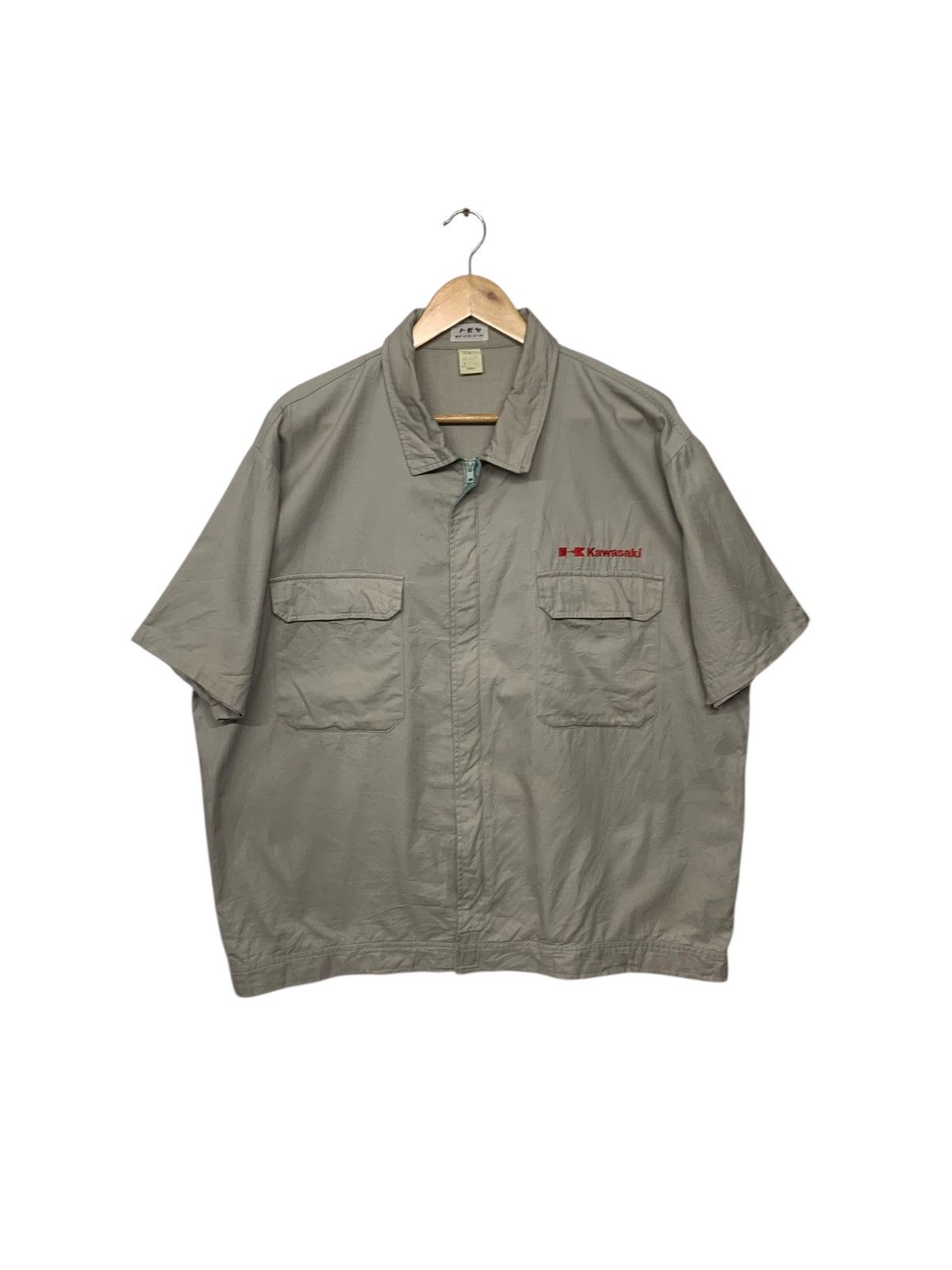 Other Vintage 90's Kawasaki Small Logo Worker Button Ups T Shirt Size US XL / EU 56 / 4 - 1 Thumbnail