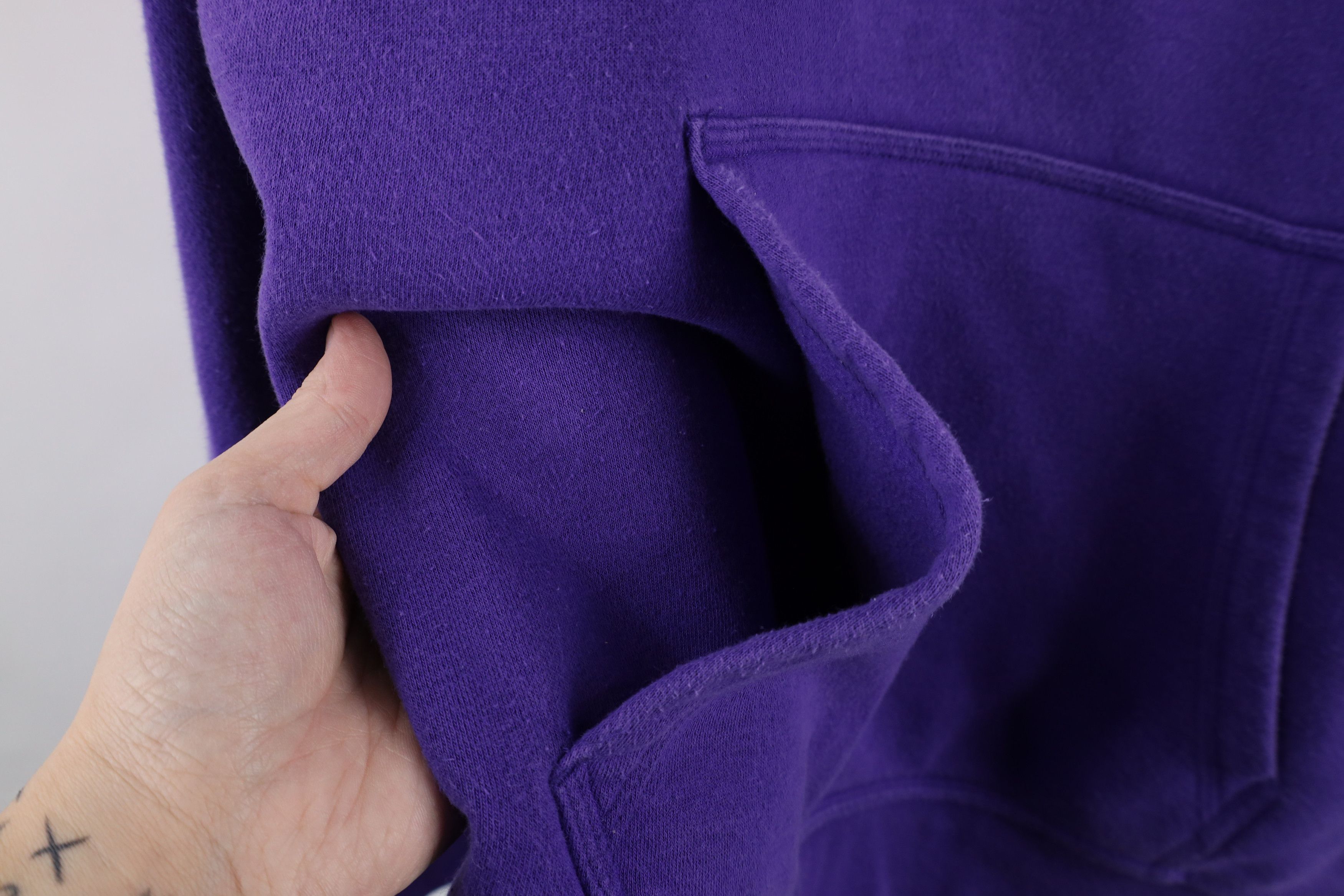 Nike × Vintage Vintage Nike College Football Hoodie Sweatshirt Purple Size US XXL / EU 58 / 5 - 8 Thumbnail