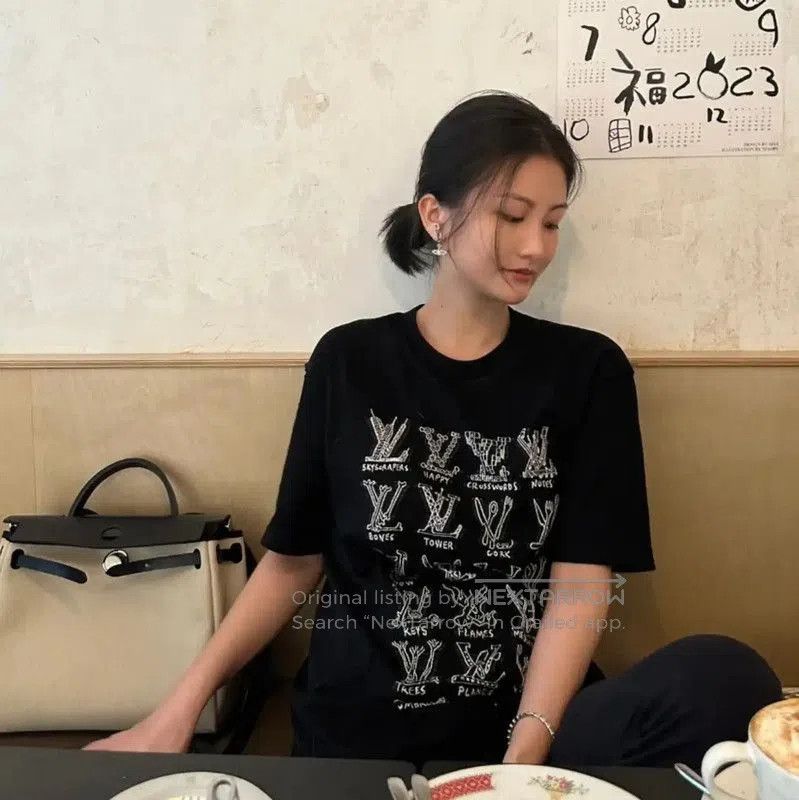 Louis Vuitton Louis Vuitton Black Cotton T. Size M / US 6-8 / IT 42-44 - 9 Thumbnail