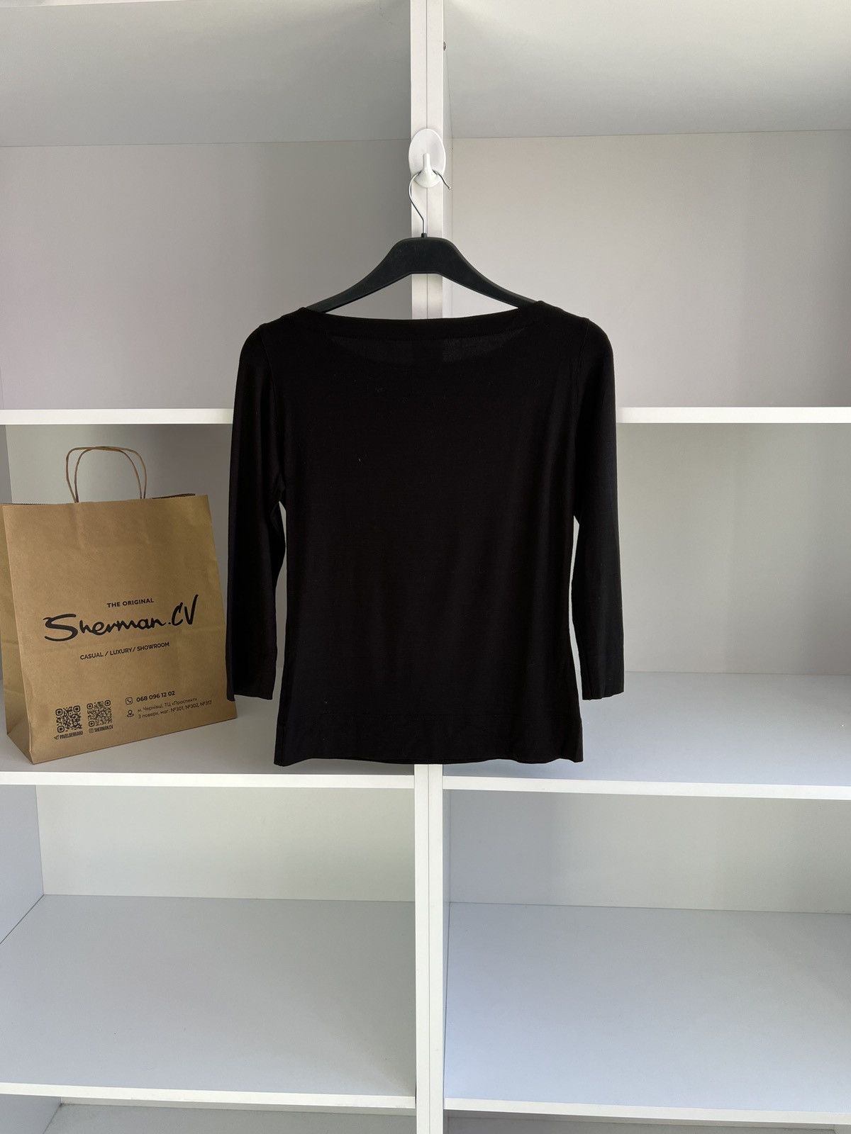 Akris × Designer × Vintage Vintage Akris Women's Black Blouse Size XS / US 0-2 / IT 36-38 - 10 Thumbnail