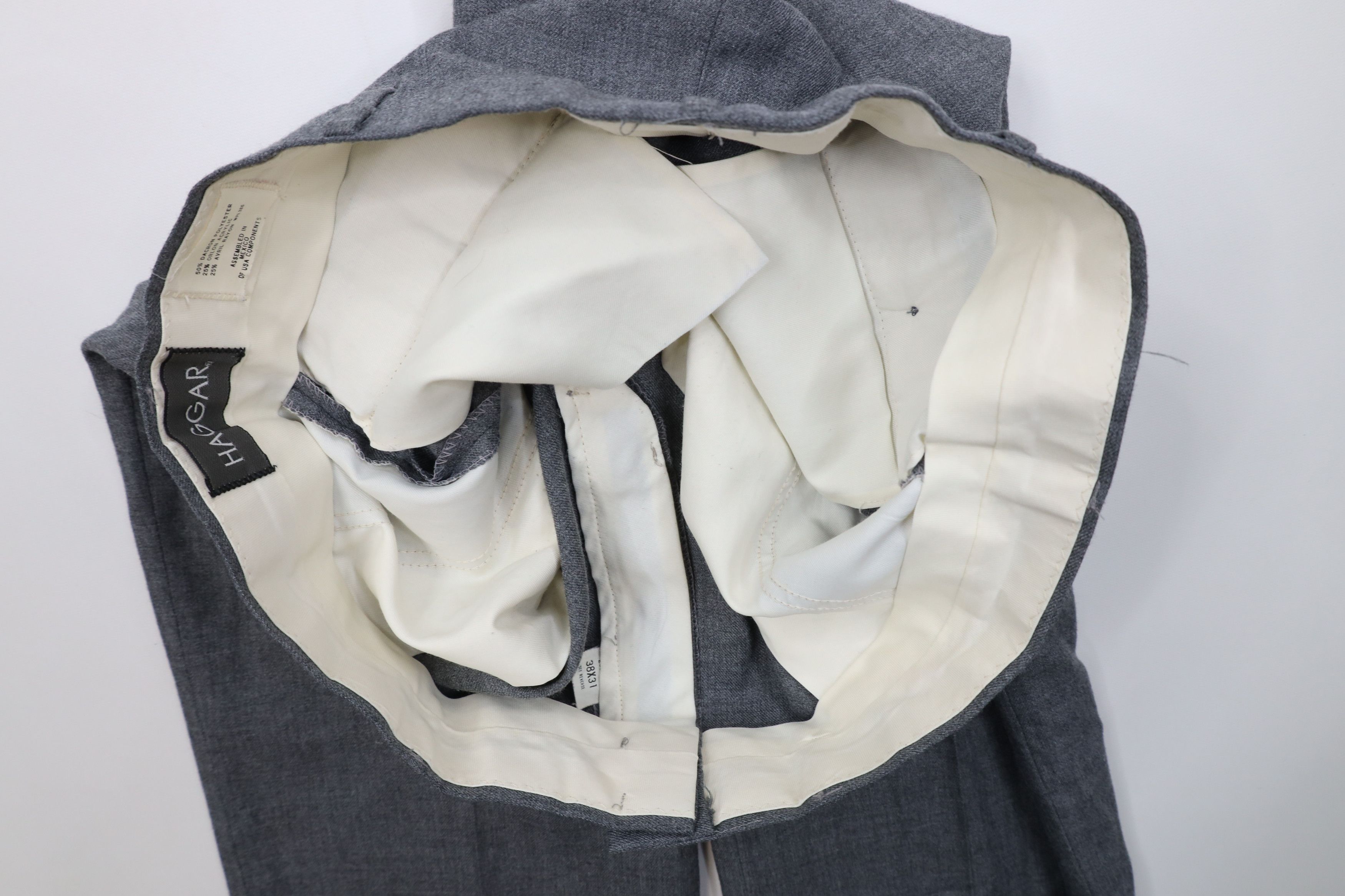 Vintage Vintage 70s Streetwear Gabardine Wide Leg Chino Pants Gray Size US 38 / EU 54 - 6 Thumbnail