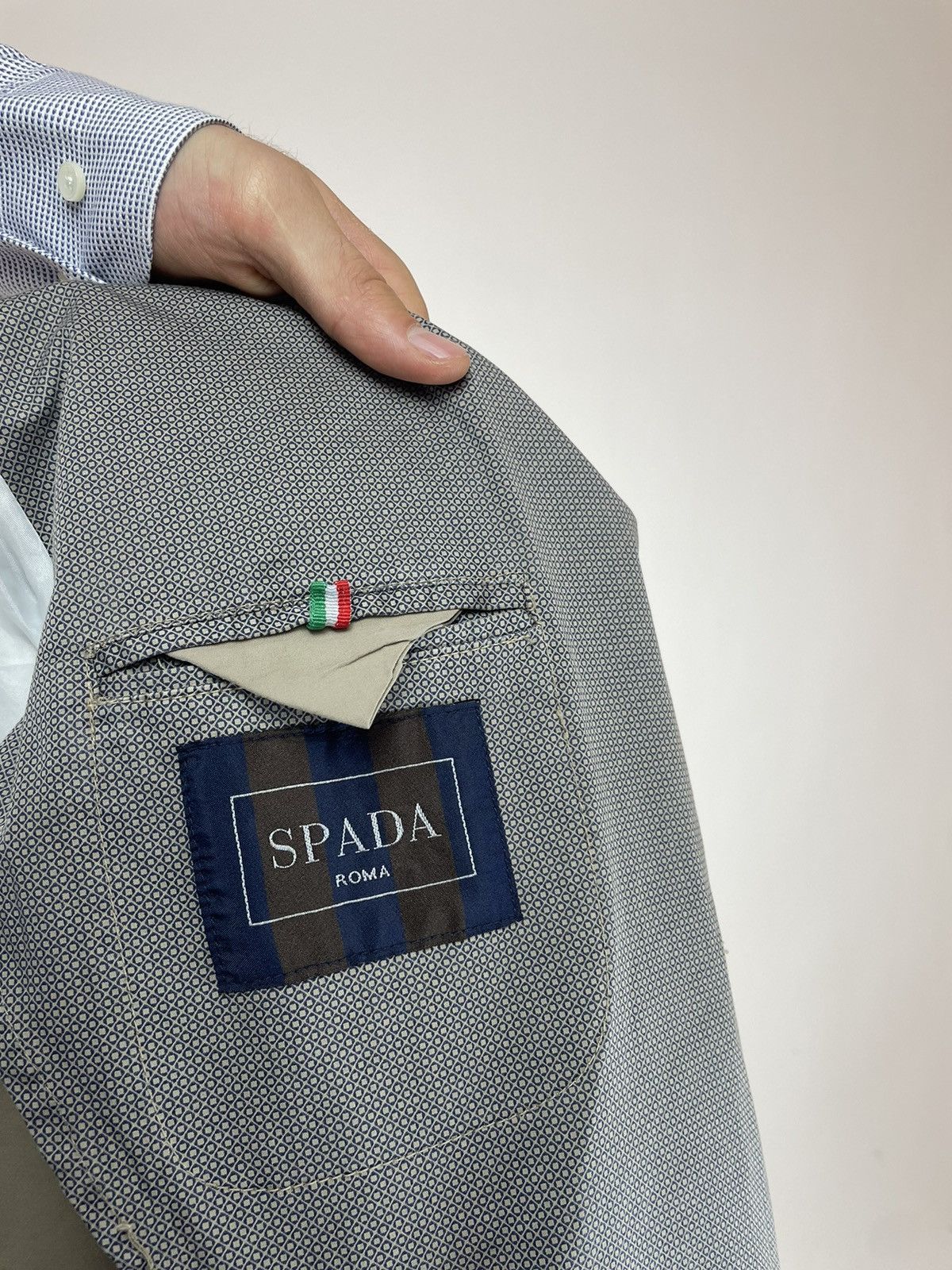 Other SPADA ROMA cotton unlined Blazer slim fit Mens size 52 Size 52S - 11 Thumbnail