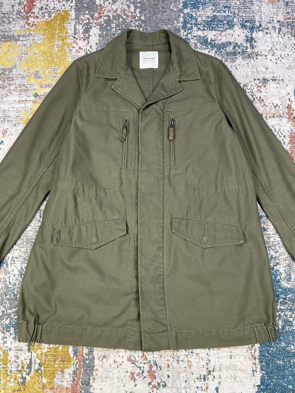 Japanese Brand Back Number M64 Military Field Jacket Size L / US 10 / IT 46 - 2 Thumbnail