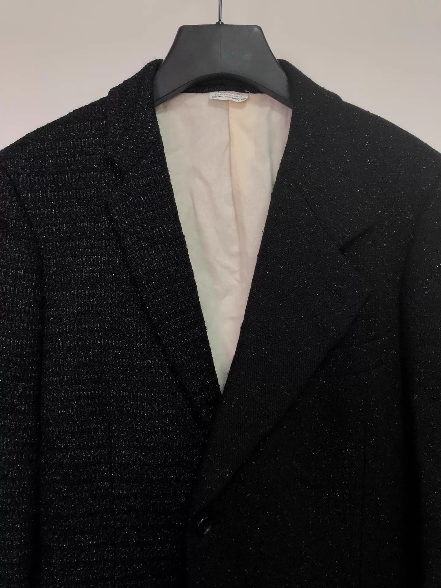 Comme des Garcons CDG 17AW Boy Hood Asymmetric Silver-Threaded S Jacket Size US S / EU 44-46 / 1 - 5 Thumbnail