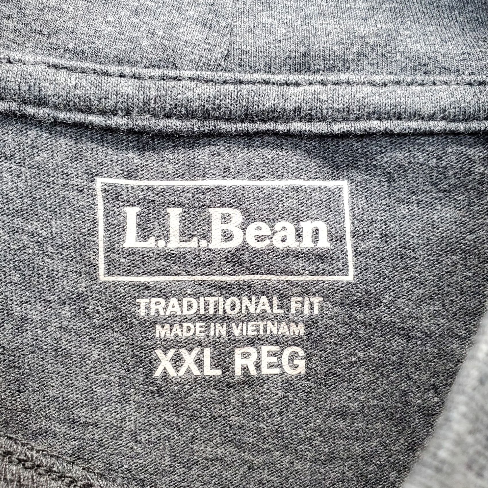 Vintage L.L. Bean Mens XXL Gray Traditional Fit Raglan Sleeve Turtleneck Pullover Shirt Size US XXL / EU 58 / 5 - 5 Thumbnail