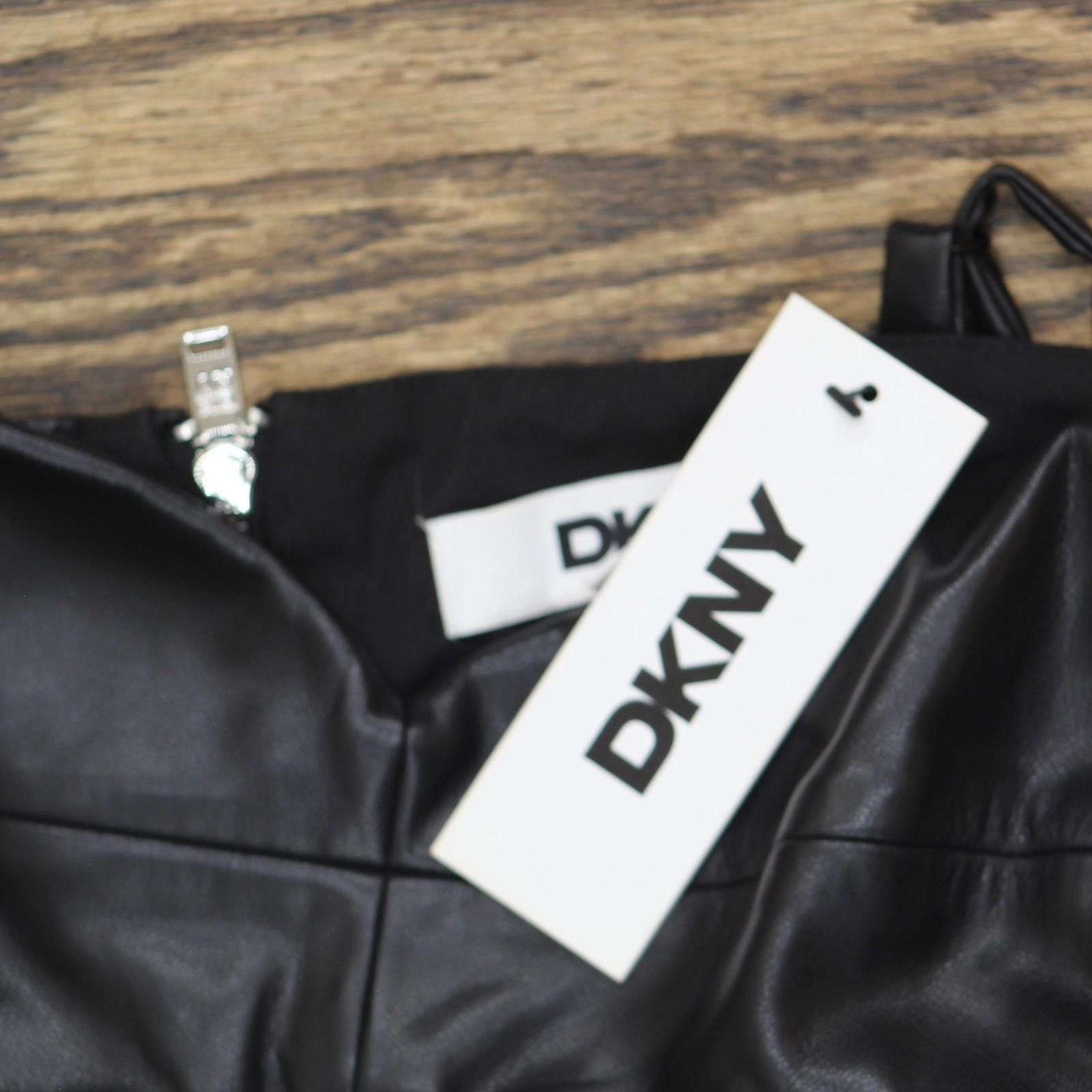 DKNY Nwt Dkny Womens Sleeveless Satin Slipdress P4gbnx19 Black 10 Size L / US 10 / IT 46 - 3 Thumbnail