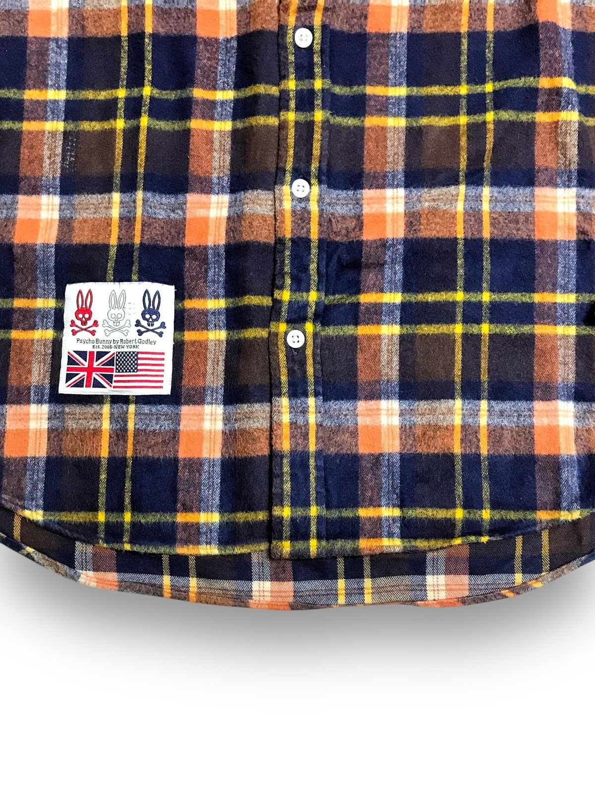 Psycho Bunny 2005 Psycho Bunny By Robert Godley Vintage Plaid Flannel Size US M / EU 48-50 / 2 - 5 Thumbnail