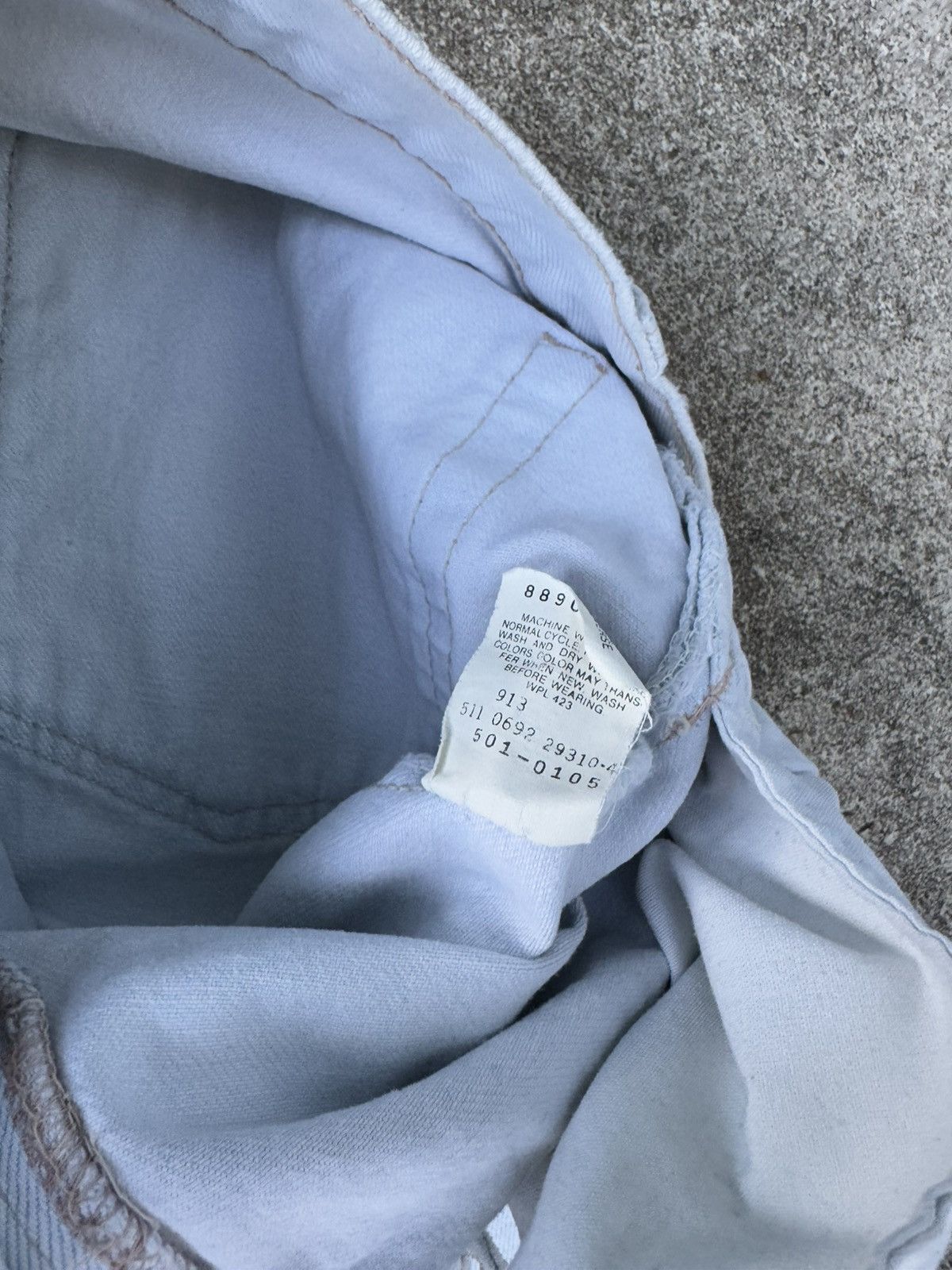 Levi's × Vintage Vtg 90’s Levi’s 501xx Buttonfly Straight White Jeans 30x30 Size US 30 / EU 46 - 6 Thumbnail