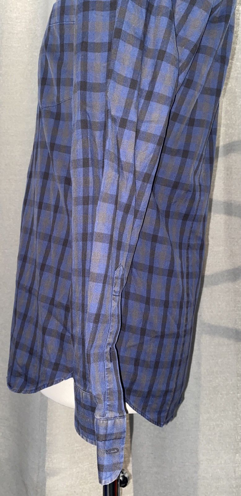 Aquascutum Aquascutum - Shirt - Checked Blue, Black & Grey - Small Size US S / EU 44-46 / 1 - 13 Thumbnail