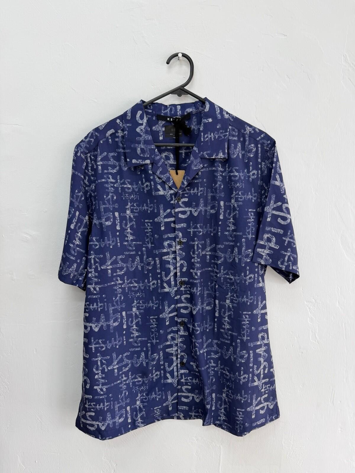 Ksubi new ksubi medium m short sleeve resort shirt heritage blue Size US M / EU 48-50 / 2 - 1 Thumbnail