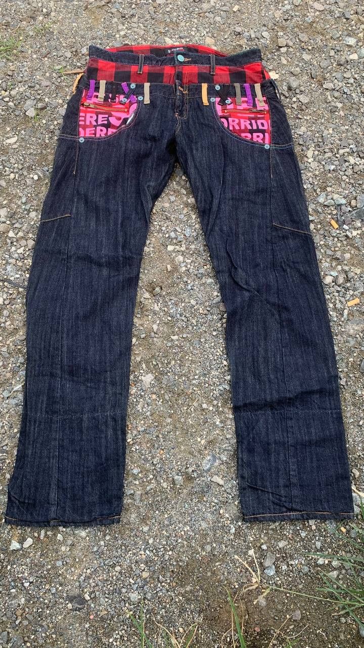 Japanese Brand Sorridere Great double waisted jeans Size US 33 - 15 Thumbnail