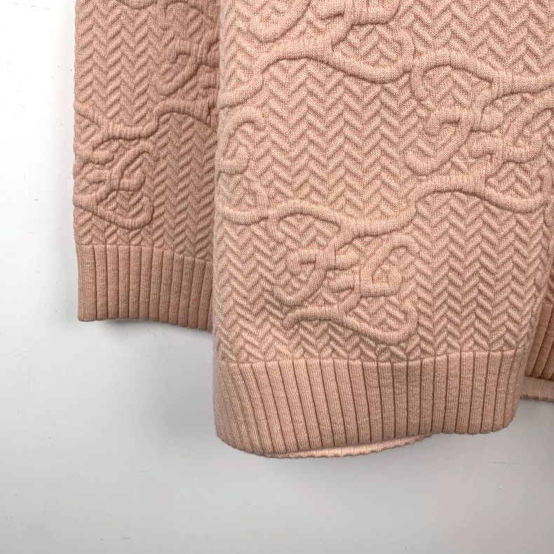 Other FENDI Pink logo embossed high-neck wool knitted sweater Size XXS / US 00 / IT 34 - 4 Thumbnail