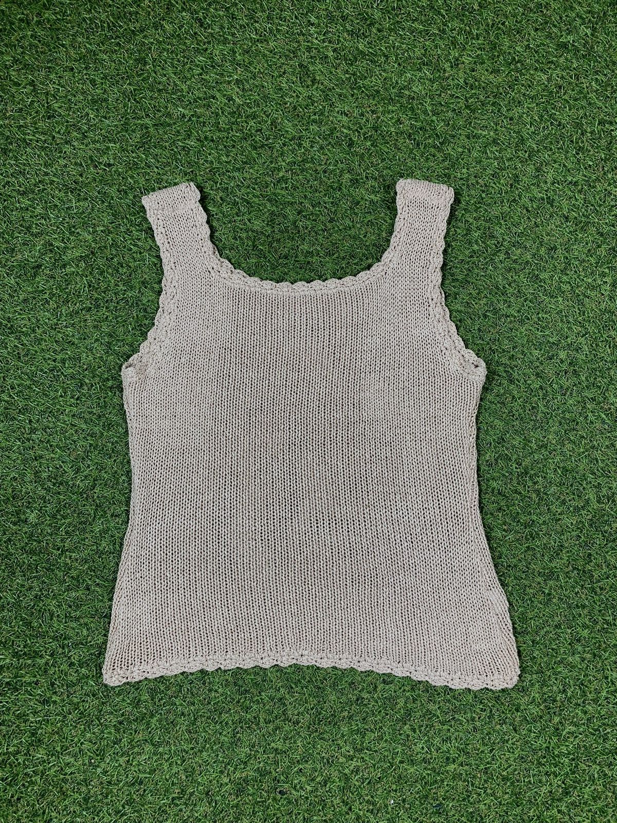 Vintage Vintage Mesh tank top knit Japanese style Size M / US 6-8 / IT 42-44 - 2 Thumbnail