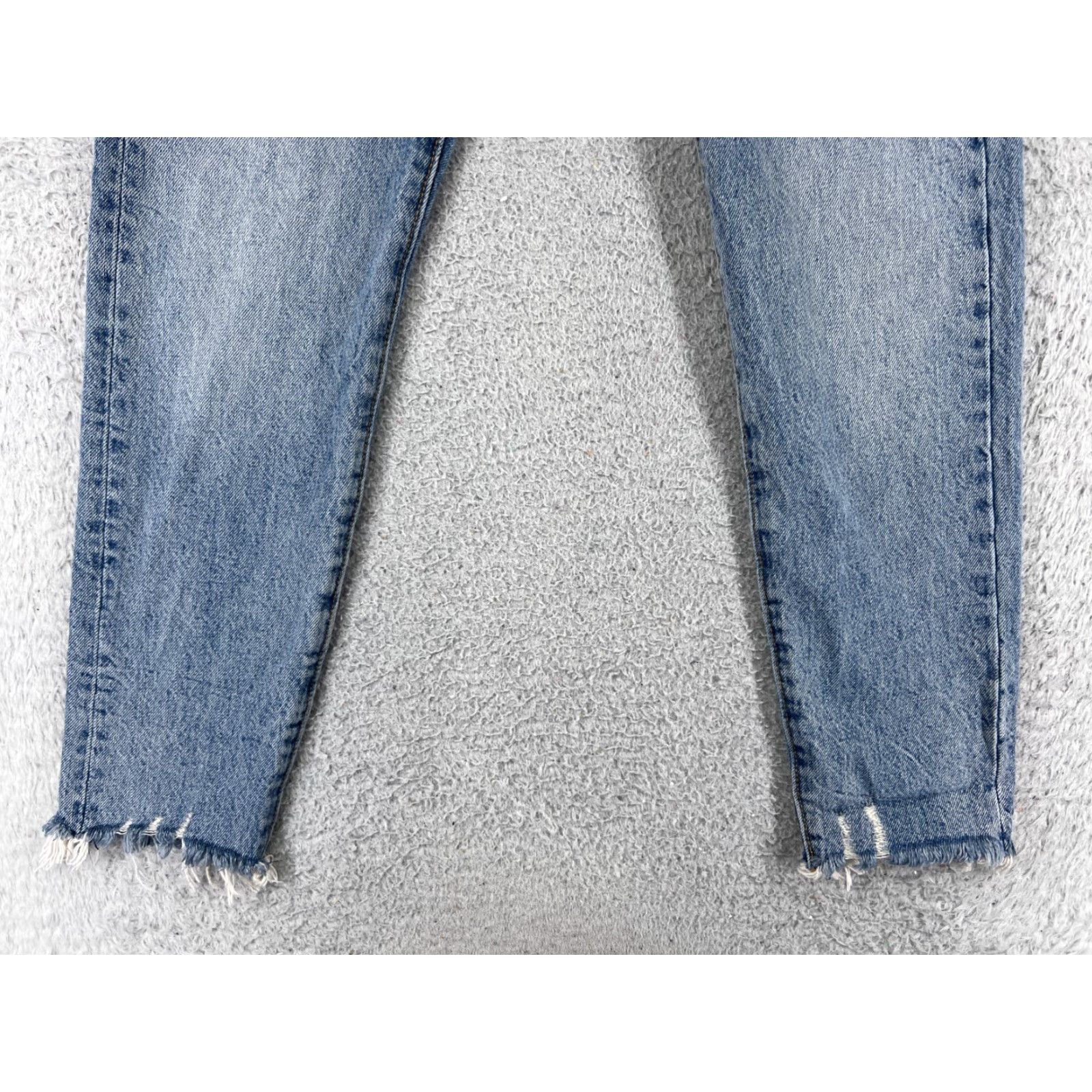 Levi's VINTAGE Levis Premium Jeans Womens 25 Blue Denim Levi's Wedgie Fit Tapered 24x27 Button Zipper 5-Pocket Distressed Stretch Regular Men? Size 42" / US 20 - 2 Thumbnail