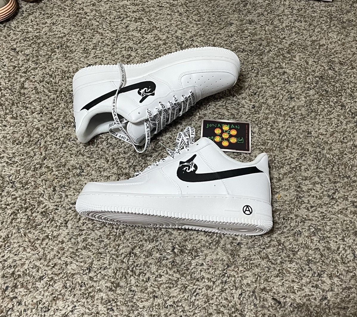 image of Ineverheardofyou Fuck Off Af1 Air Force 1 Size 10 New Shoes in White, Men's