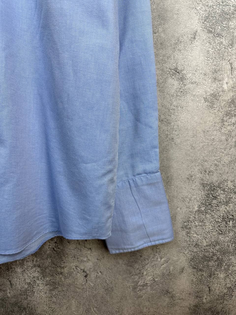 Balmain Balmain Paris Button Up Dress Shirt Micro Stripe Blue LS Size US XL / EU 56 / 4 - 8 Thumbnail