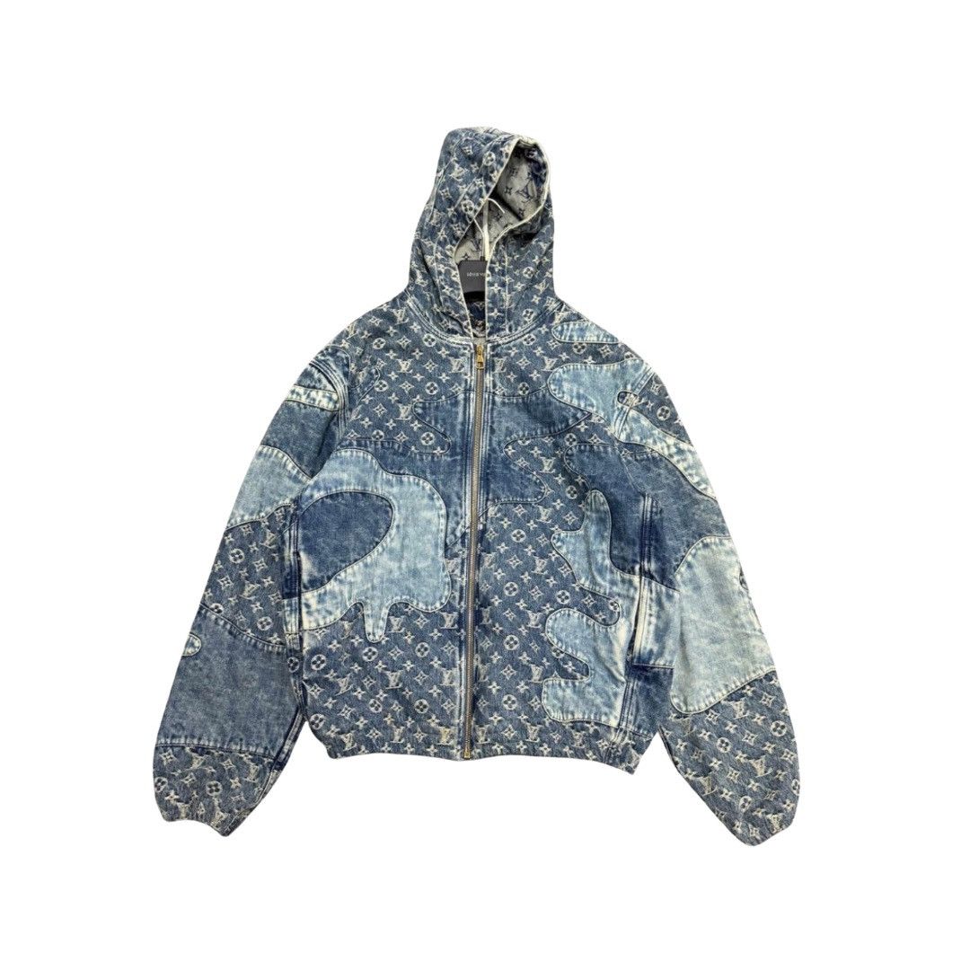 モノグラム パーカー Louis Vuitton Nigo Monogram Denim Hoodie Louis Vuitton × Nigo × Virgil Abloh Louis Vuitton x Nigo