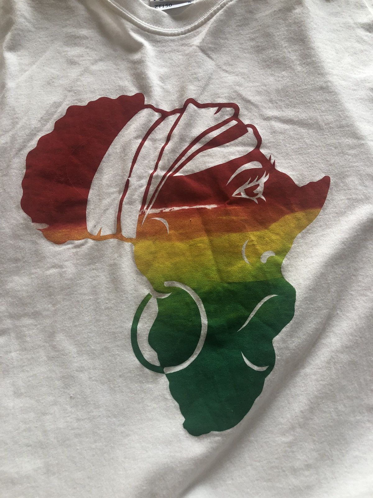 Other × Vintage RARE RUSSELL AFRICA DESIGN VINTAGE QUALITY TEE SHIRT Size US S / EU 44-46 / 1 - 2 Thumbnail