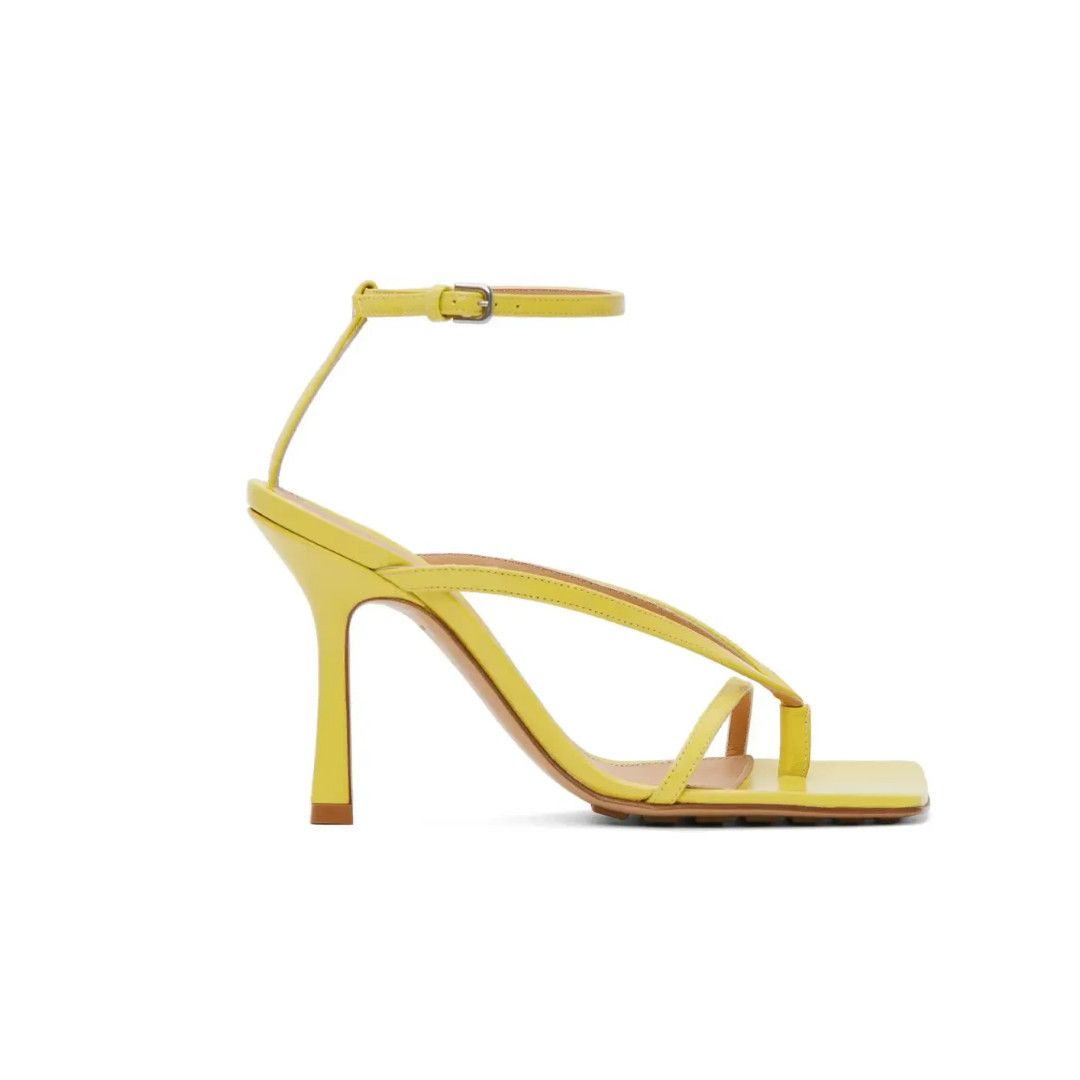 Bottega Veneta o1n1vont1124 Stretch Sandals in Pears Size US 5.5 / IT 35.5 - 1 Thumbnail