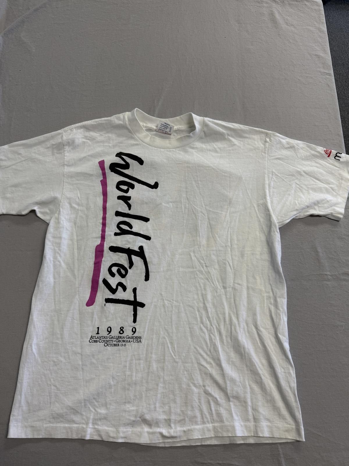 Designer World Fest T-shirt 1989 Atlantas Galleria Gardens Tee XL Size US XL / EU 56 / 4 - 1 Thumbnail