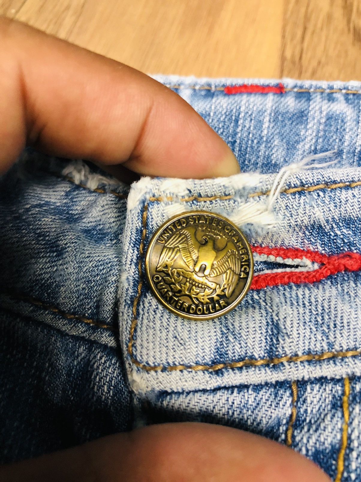 Jean Unbrand Distressed Jeans (21) Size US 29 - 7 Thumbnail