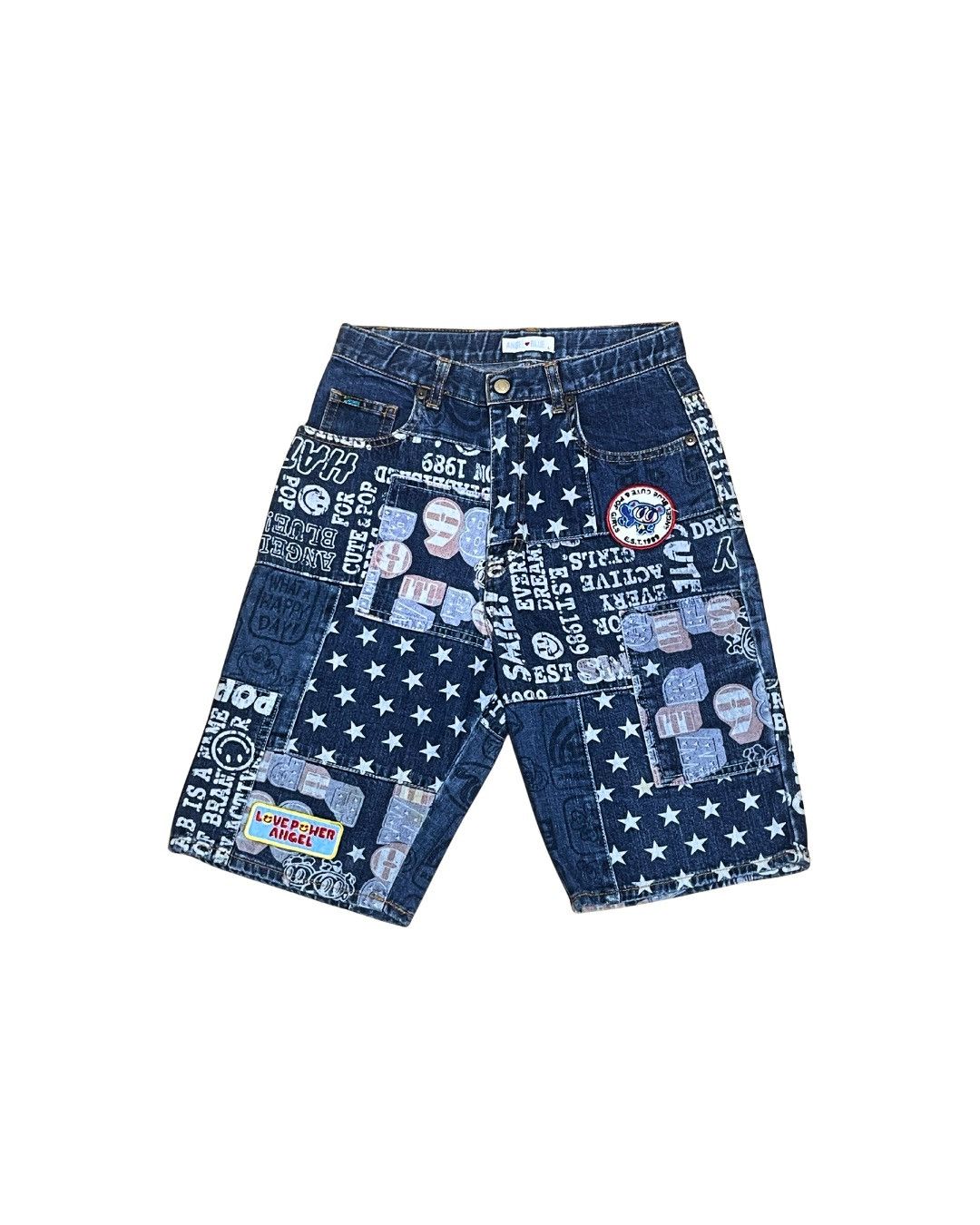 Angel Blue Angel Blue Japan All-Over Print Graphic Shorts JDM Y2K Style Size 28" / US 6 / IT 42 - 2 Thumbnail