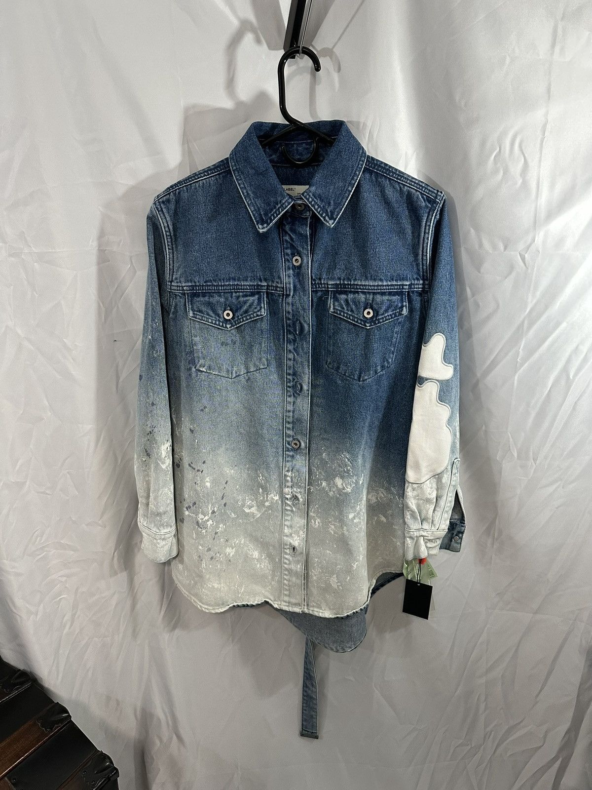 Off-White Off White Denim Shirt Size US M / EU 48-50 / 2 - 2 Thumbnail