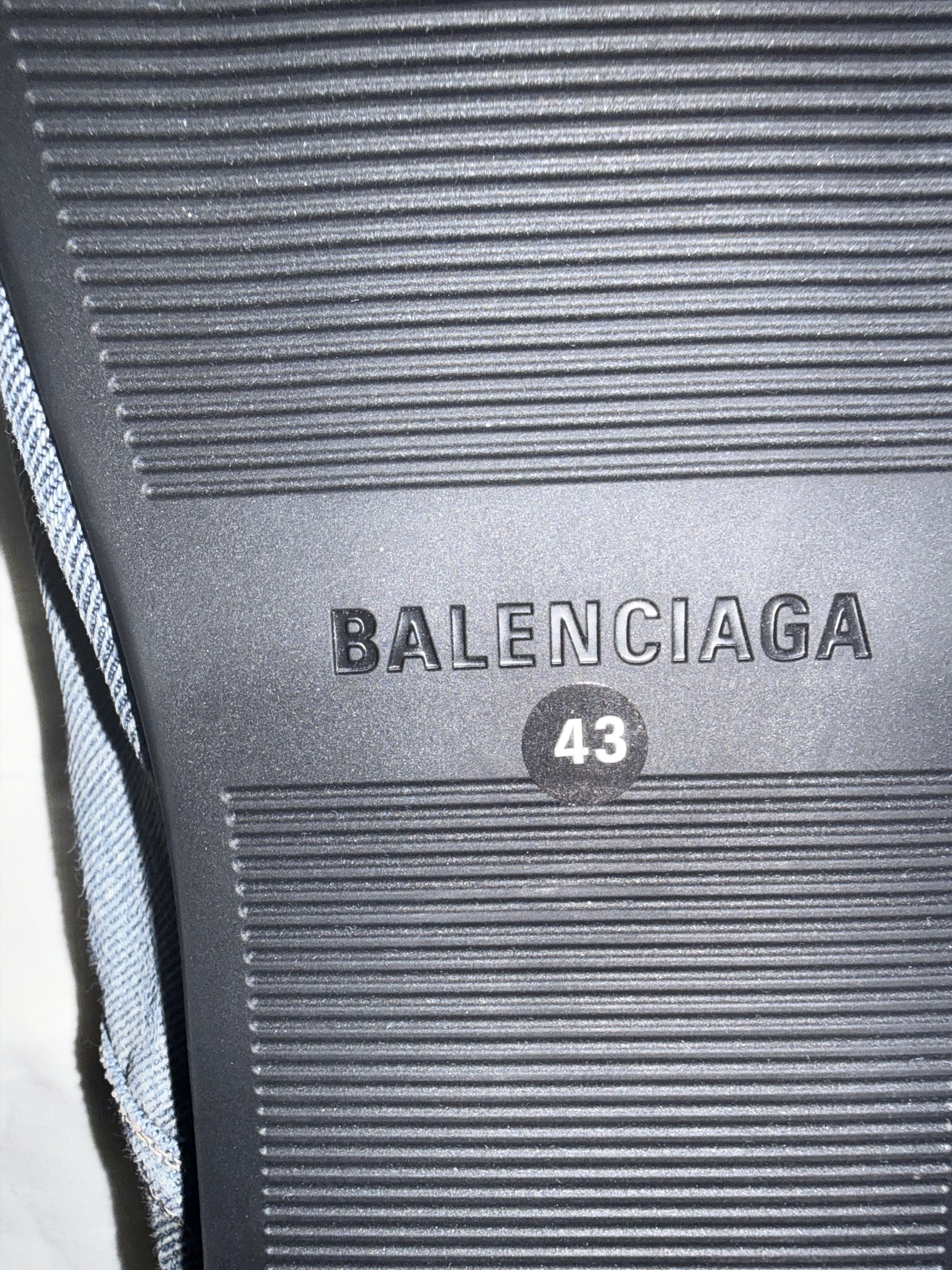 Balenciaga Calfskin Denim Babouche Mules Size US 10 / EU 43 - 13 Thumbnail