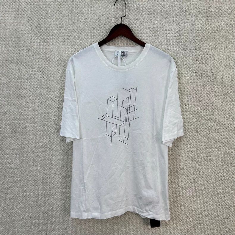 Hermes White 3D Cube Short Sleeve - dmc