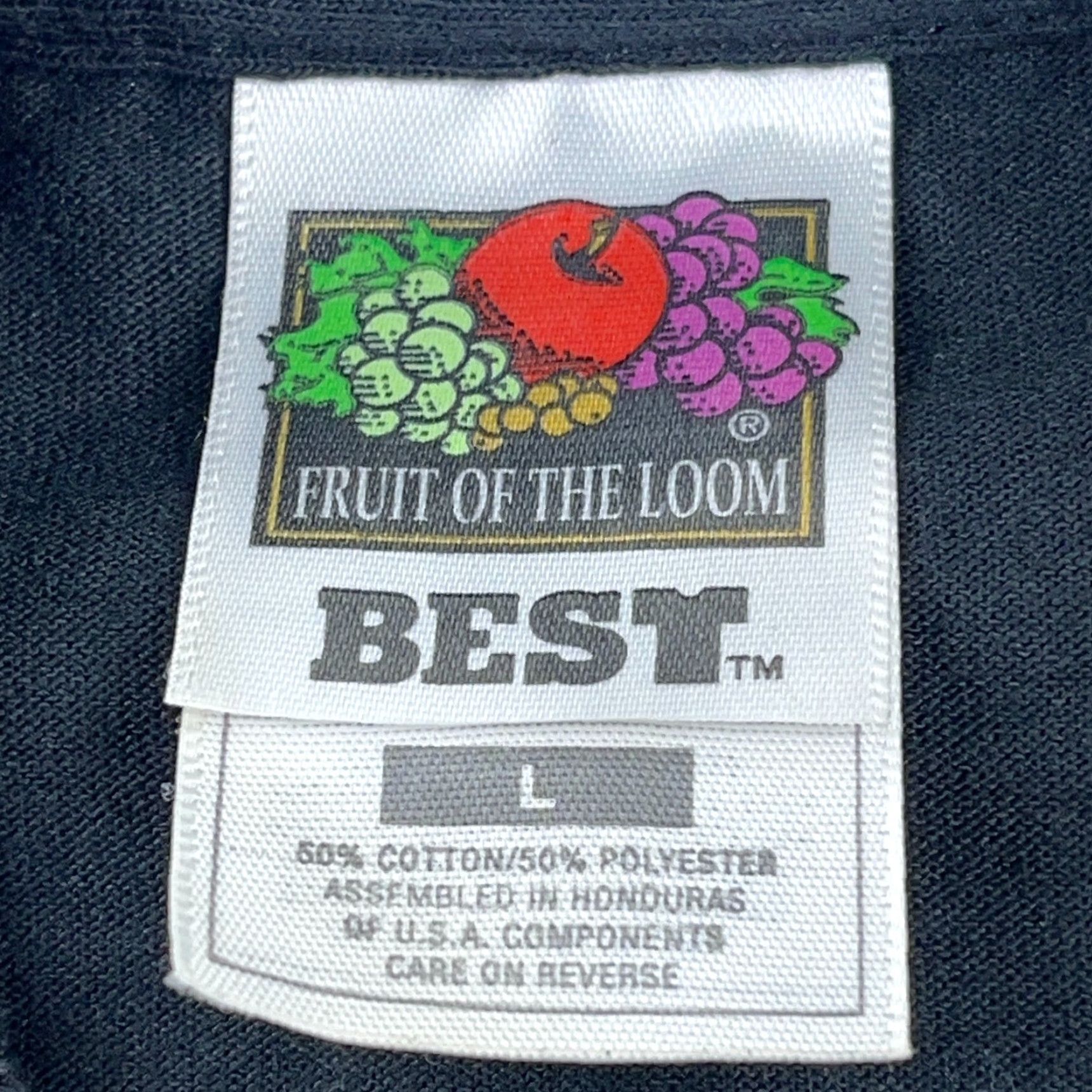 Fruit Of The Loom Vintage Nike Shirt Men Large Black Tee Hunting Deer Buck 90s Y2K VA Beach Size US L / EU 52-54 / 3 - 4 Thumbnail