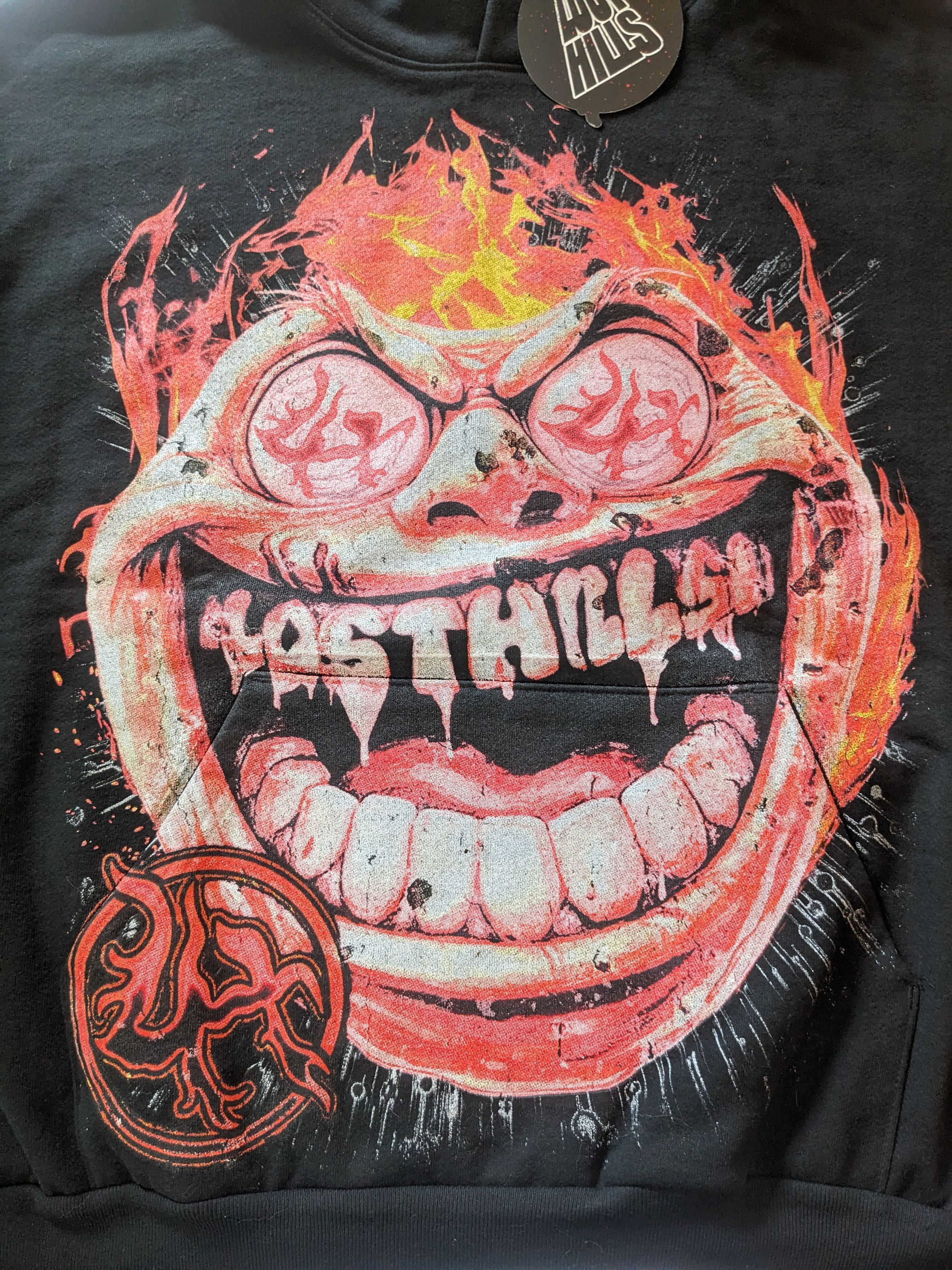 Lost hills Lost Hills Hoodie - Smiling Burn - Black And Red LH4007 Size US XL / EU 56 / 4 - 2 Thumbnail