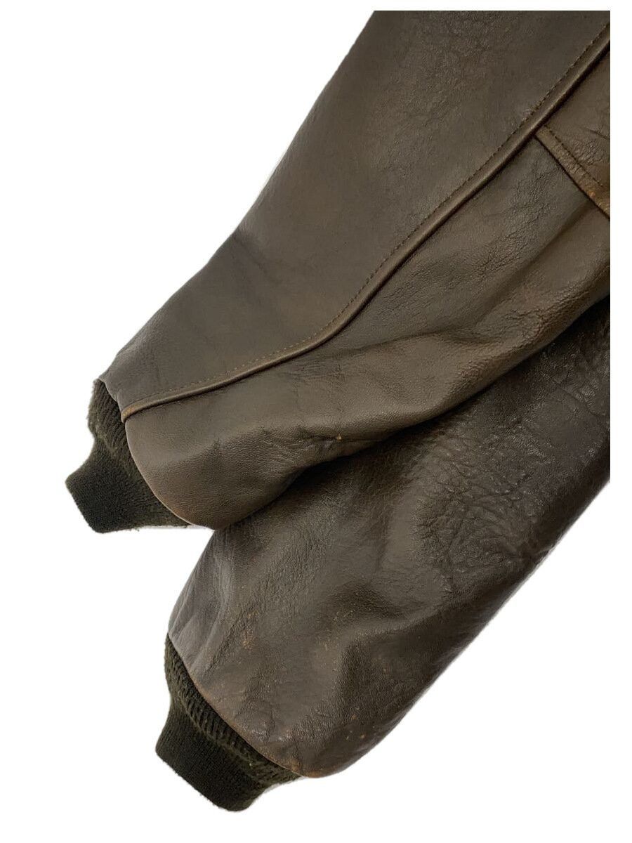 Avirex Leather Jacket Blouson Brown