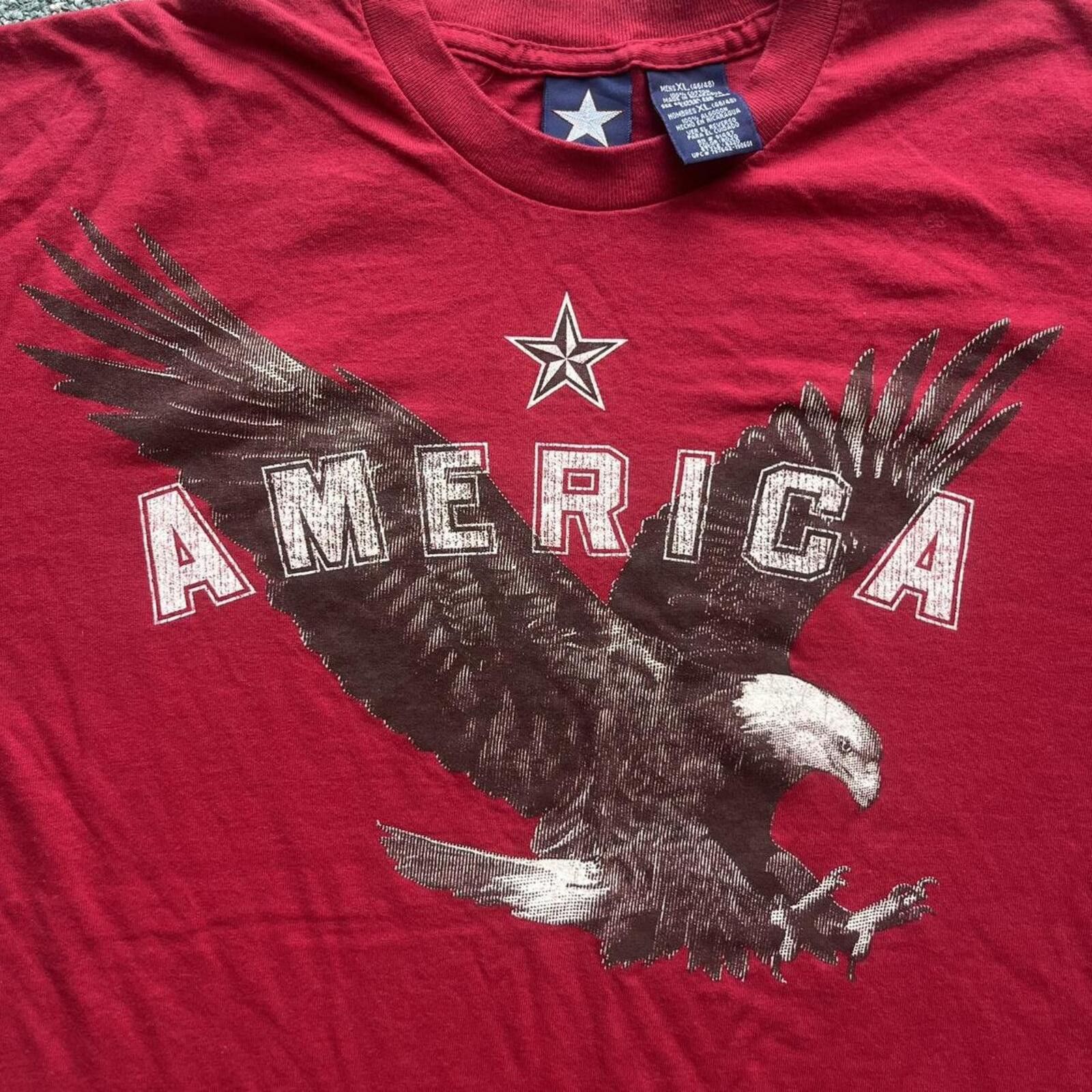 American Apparel Spirit of America Patriotic Bald Eagle Men’s T-Shirt Size XL Size US L / EU 52-54 / 3 - 2 Thumbnail