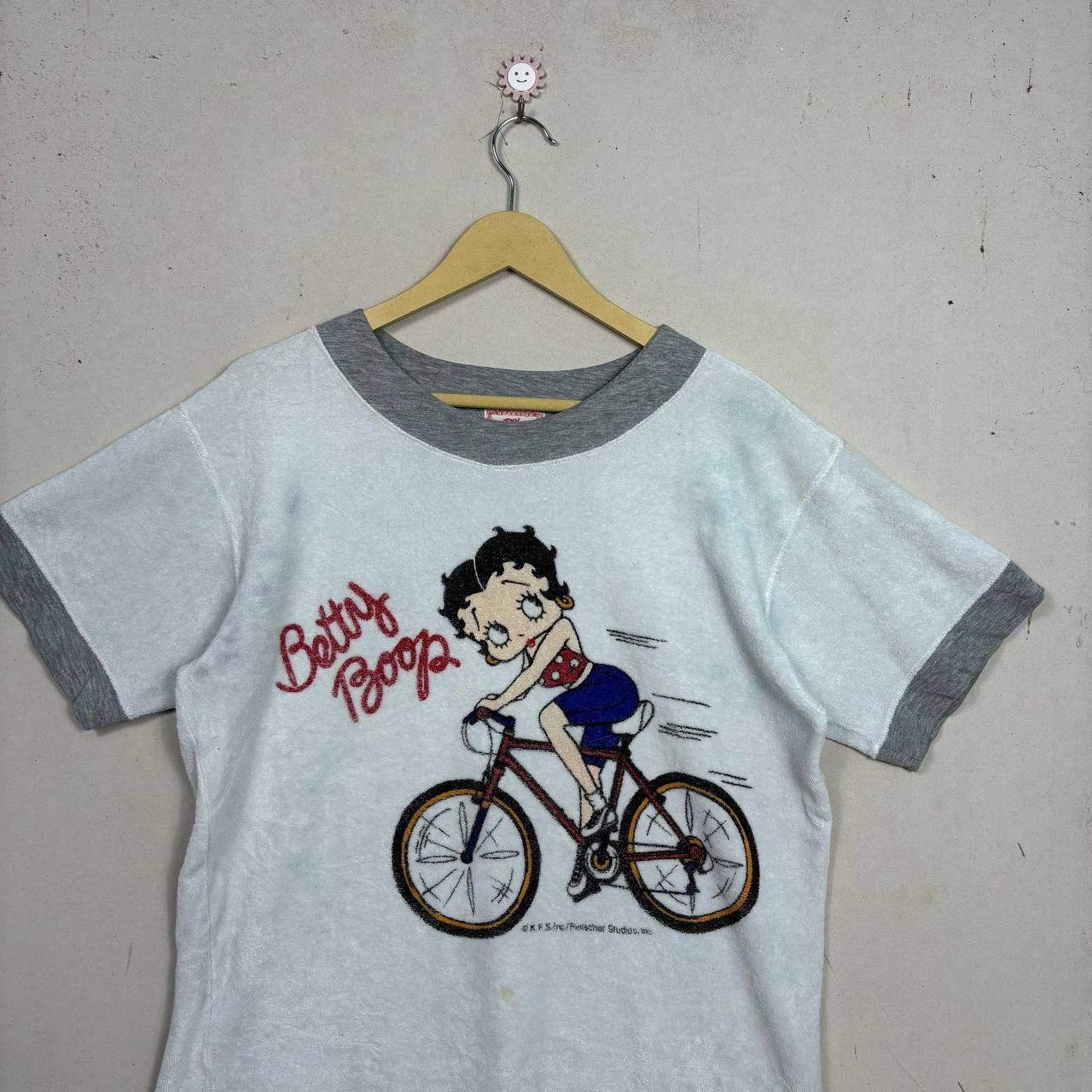 Vintage Vintage Betty Boop Ringer Tee Terry Cloth 90s Y2K Size M/L Size US L / EU 52-54 / 3 - 3 Thumbnail