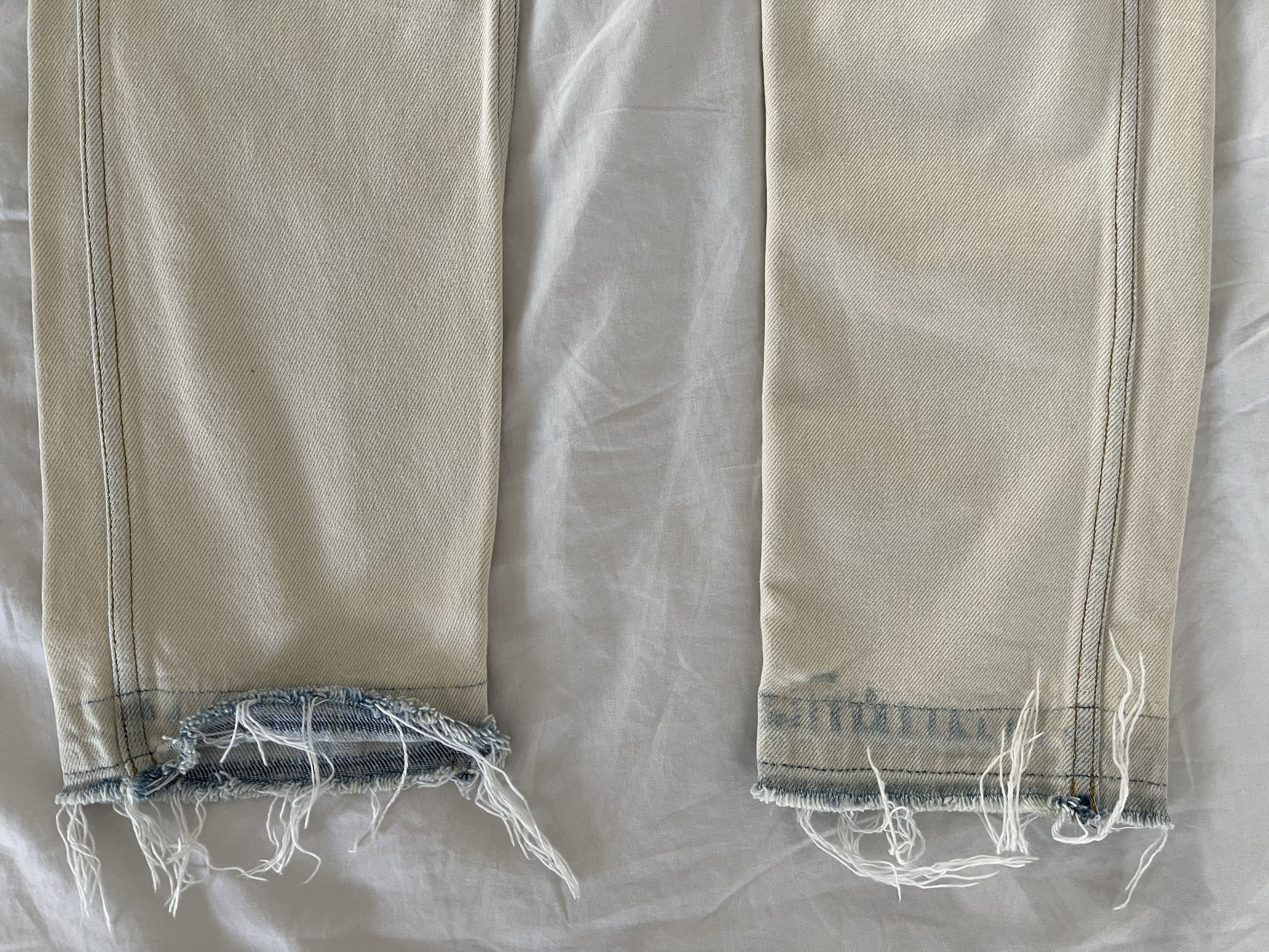 Gucci Gucci mens bleached white japanese denim pants Size US 29 - 7 Thumbnail