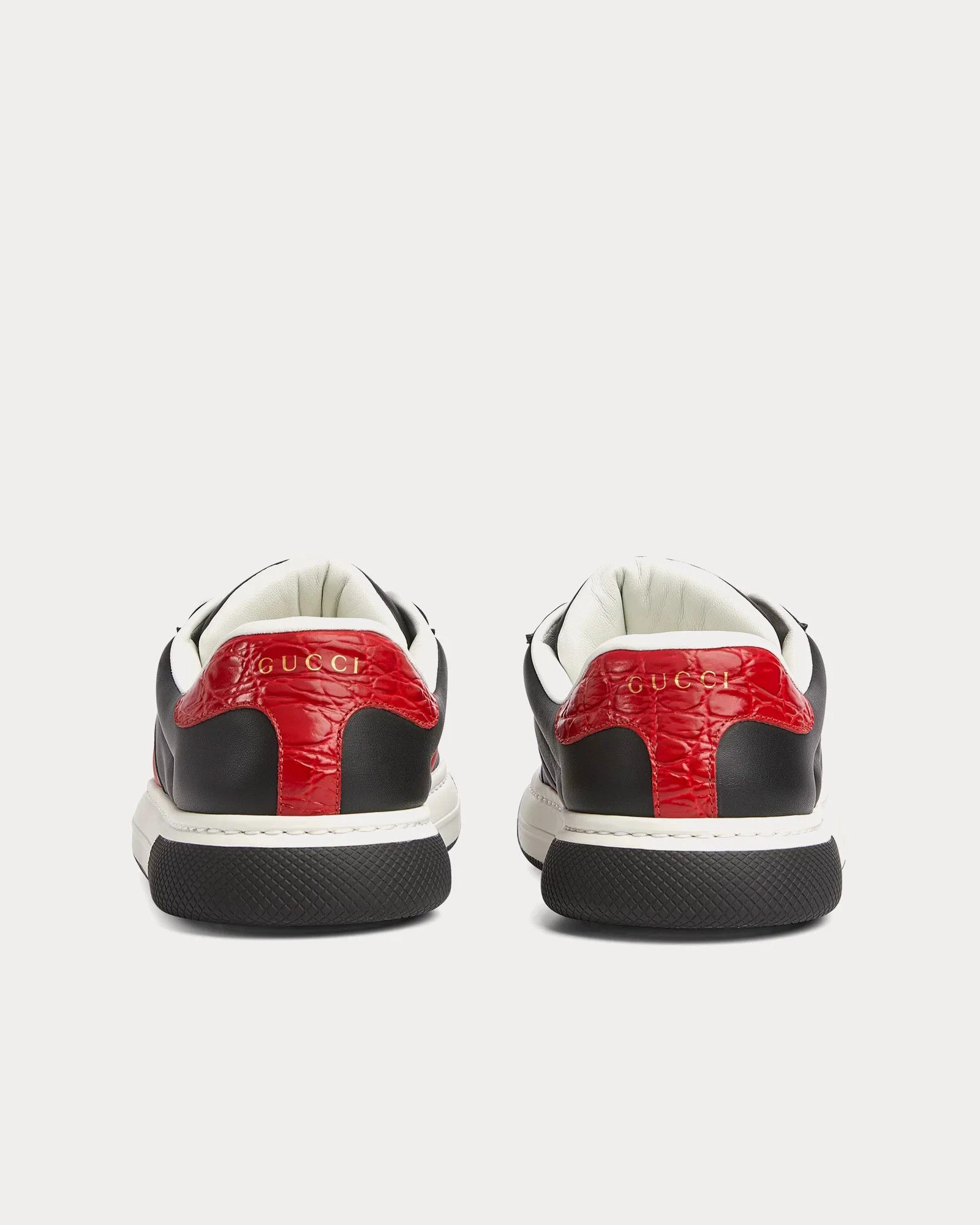 Gucci o1loc1c0226 Women's Gucci Ace Trainer With Web in Black Size US 5.5 / IT 35.5 - 3 Thumbnail
