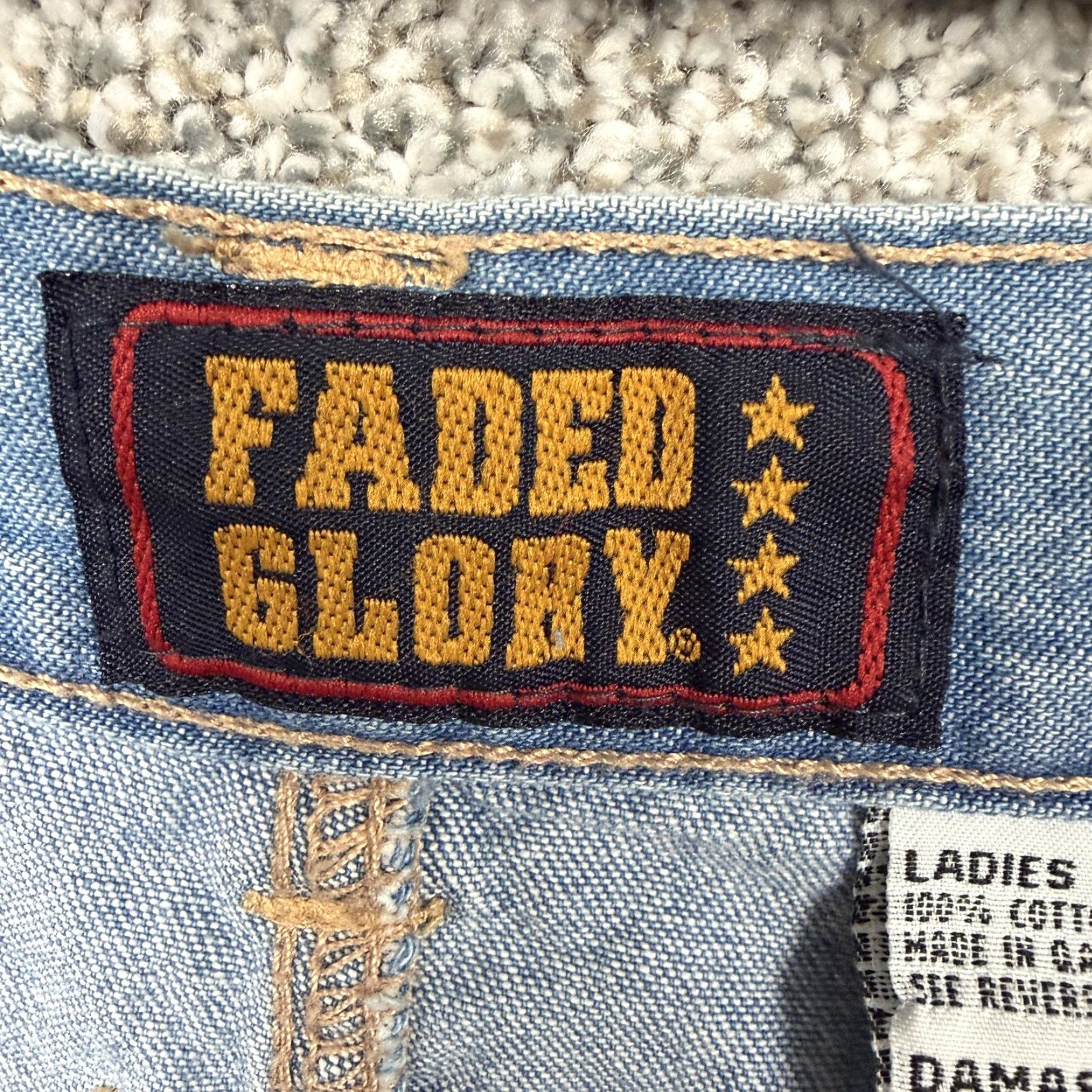 Faded Glory VINTAGE Faded Glory Skirt 16 Blue Denim Long Button Front Pockets Modest Women Size 38" / US 16 / IT 52 - 7 Thumbnail