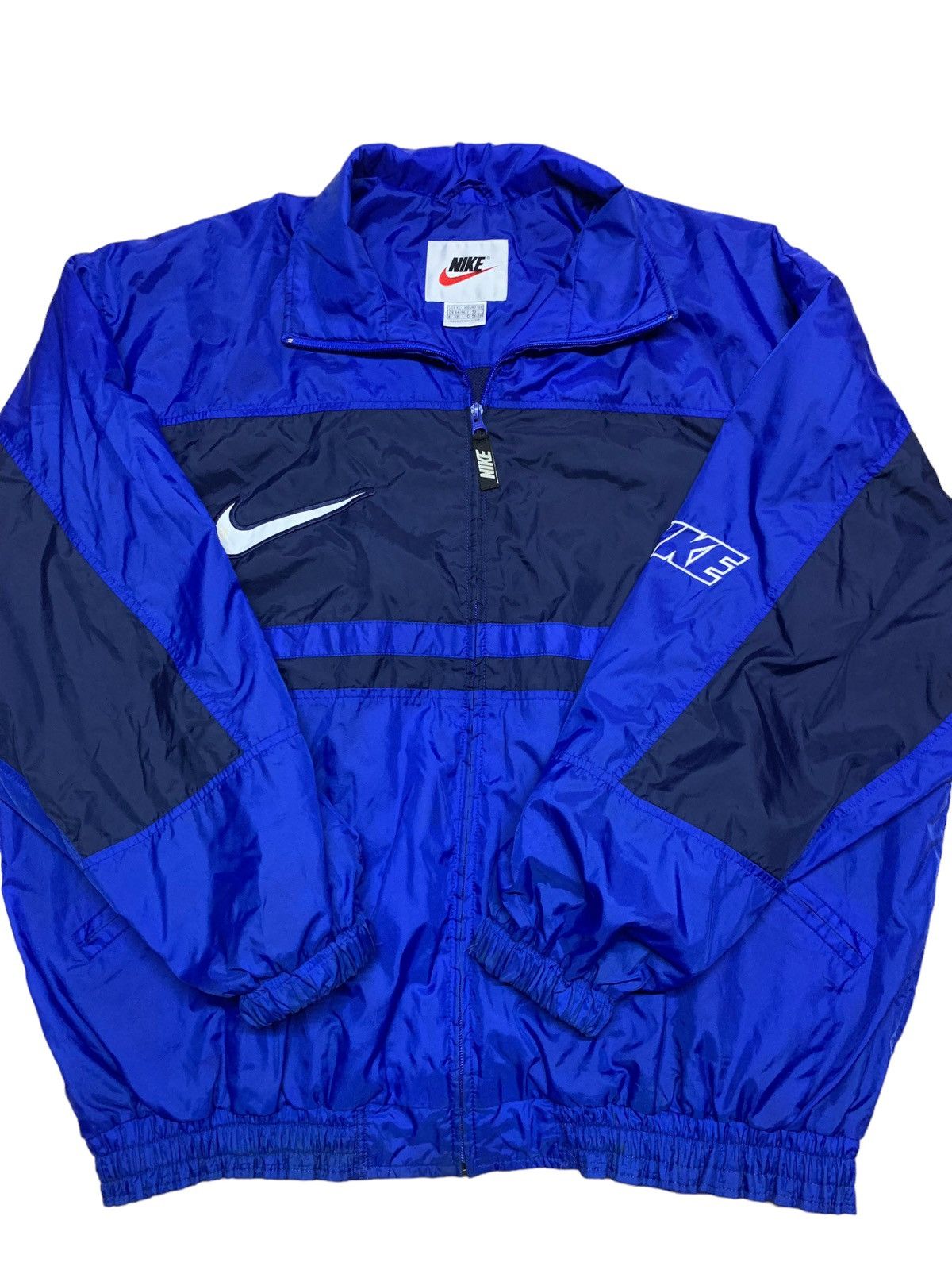 Nike × Vintage Vintage Nike windbreaker big logo Size US XL / EU 56 / 4 - 1 Thumbnail