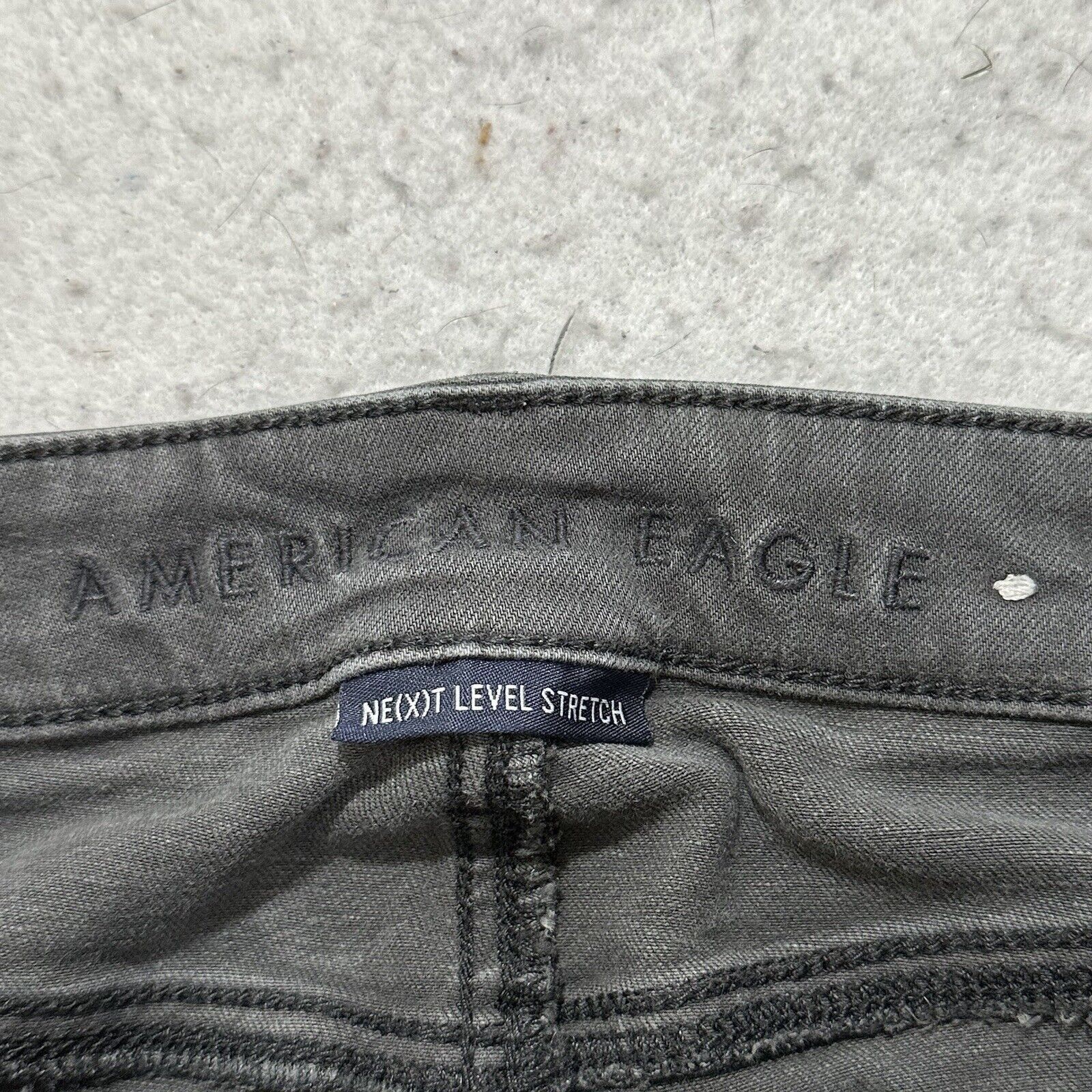 American Eagle Outfitters American Eagle 0 Regular Next Level Skinny Jeans Gray Ripped Size 25" / US 0 / IT 36 - 4 Thumbnail