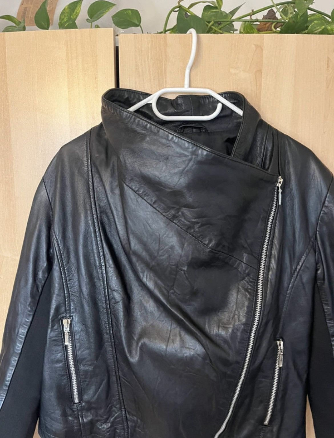 Other High collar leather jacket Size L / US 10 / IT 46 - 3 Thumbnail