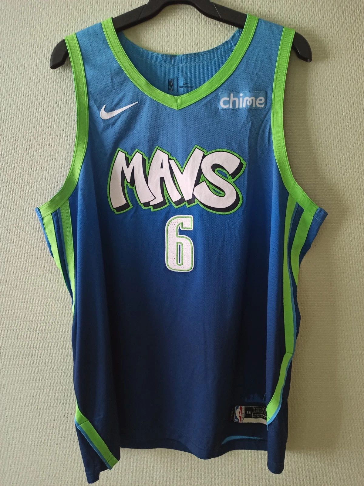 NBA × Nike Authentic Nike Dallas Mavericks City Jersey Porzingis vapor Size US XXL / EU 58 / 5 - 3 Thumbnail
