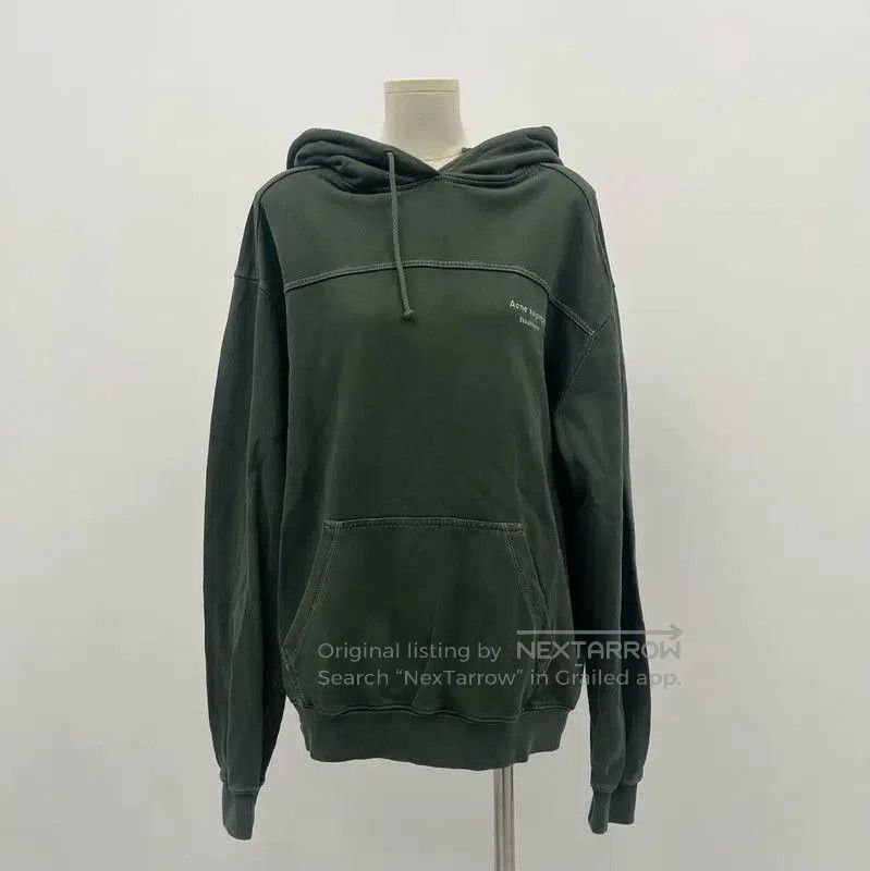 Acne Studios Acne Studios Green Cotton Men's Hoodie. Size US S / EU 44-46 / 1 - 1 Thumbnail