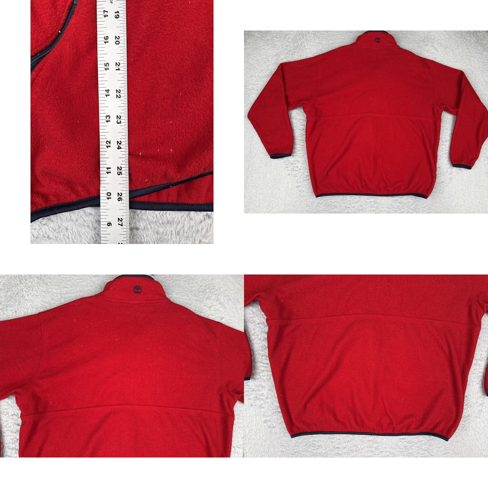 Timberland Timberland Jacket Men L Red Full Zip Pockets Outdoor Hiking Fleece Windbreaker Solid Red Logo Costa Rica Mens Large Size US L / EU 52-54 / 3 - 9 Thumbnail